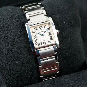 Cartier  Tank Française Off-White Roman Numerals 2301