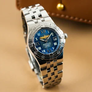 Breitling Lady Starliner Galactic Chrono Date Blue Dial A71340