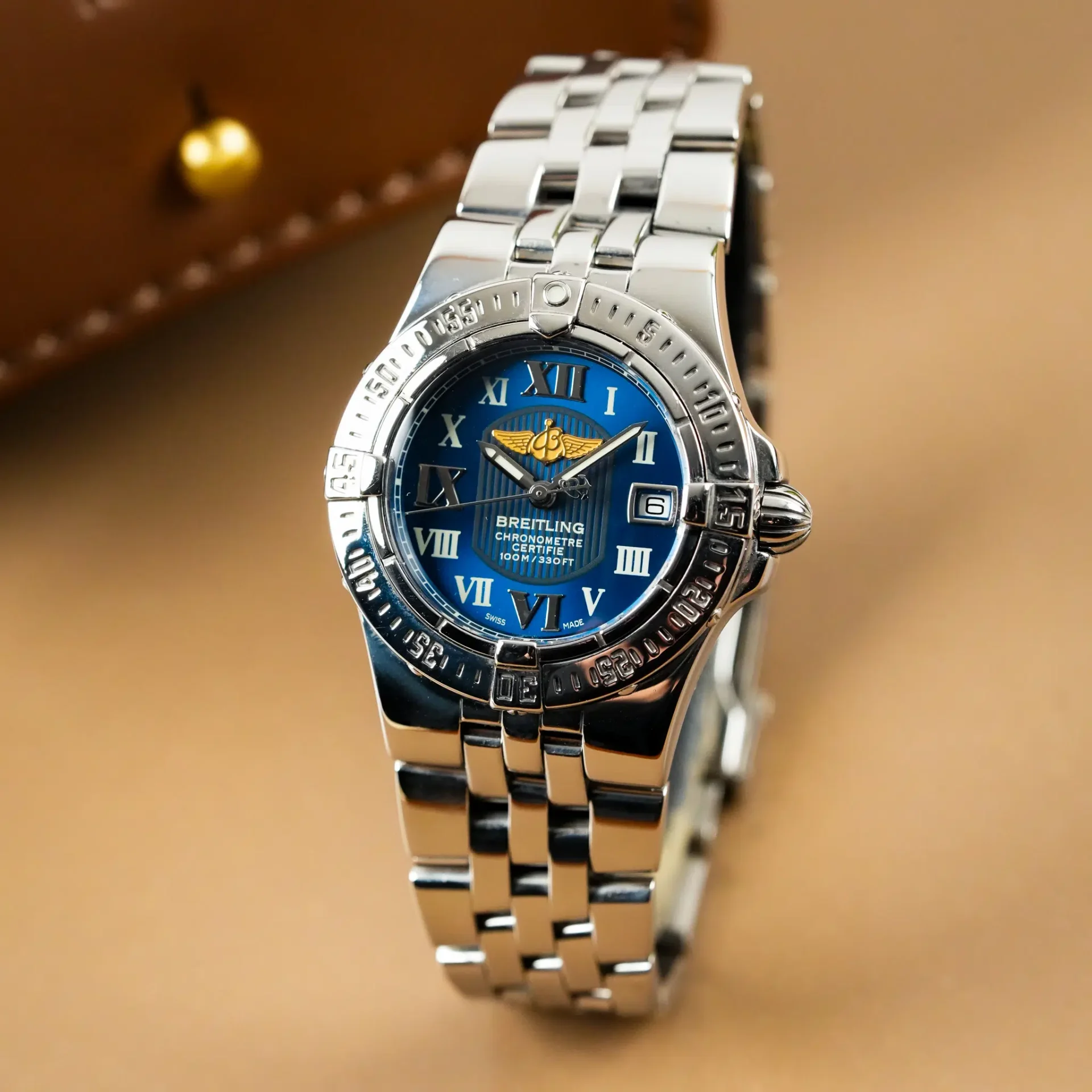 Breitling Lady Starliner Galactic Chrono Date Blue Dial A71340 - Görsel 2