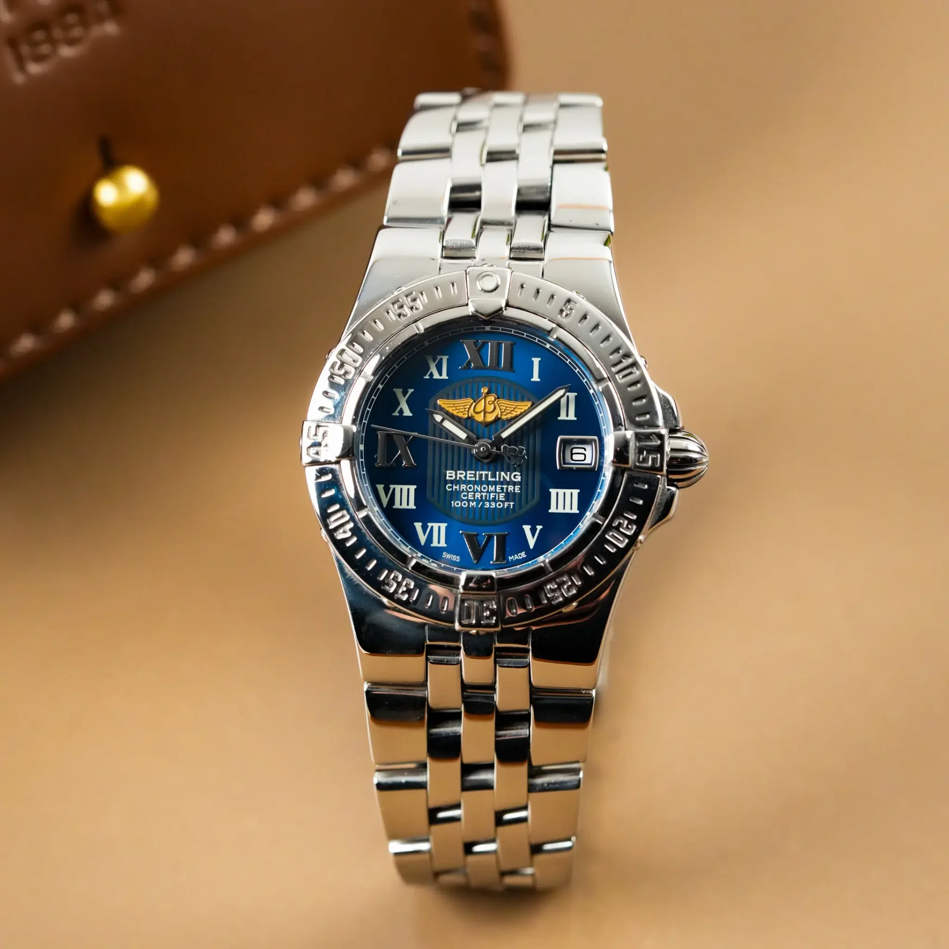 Breitling Lady Starliner Galactic Chrono Date Blue Dial A71340 - Görsel 3