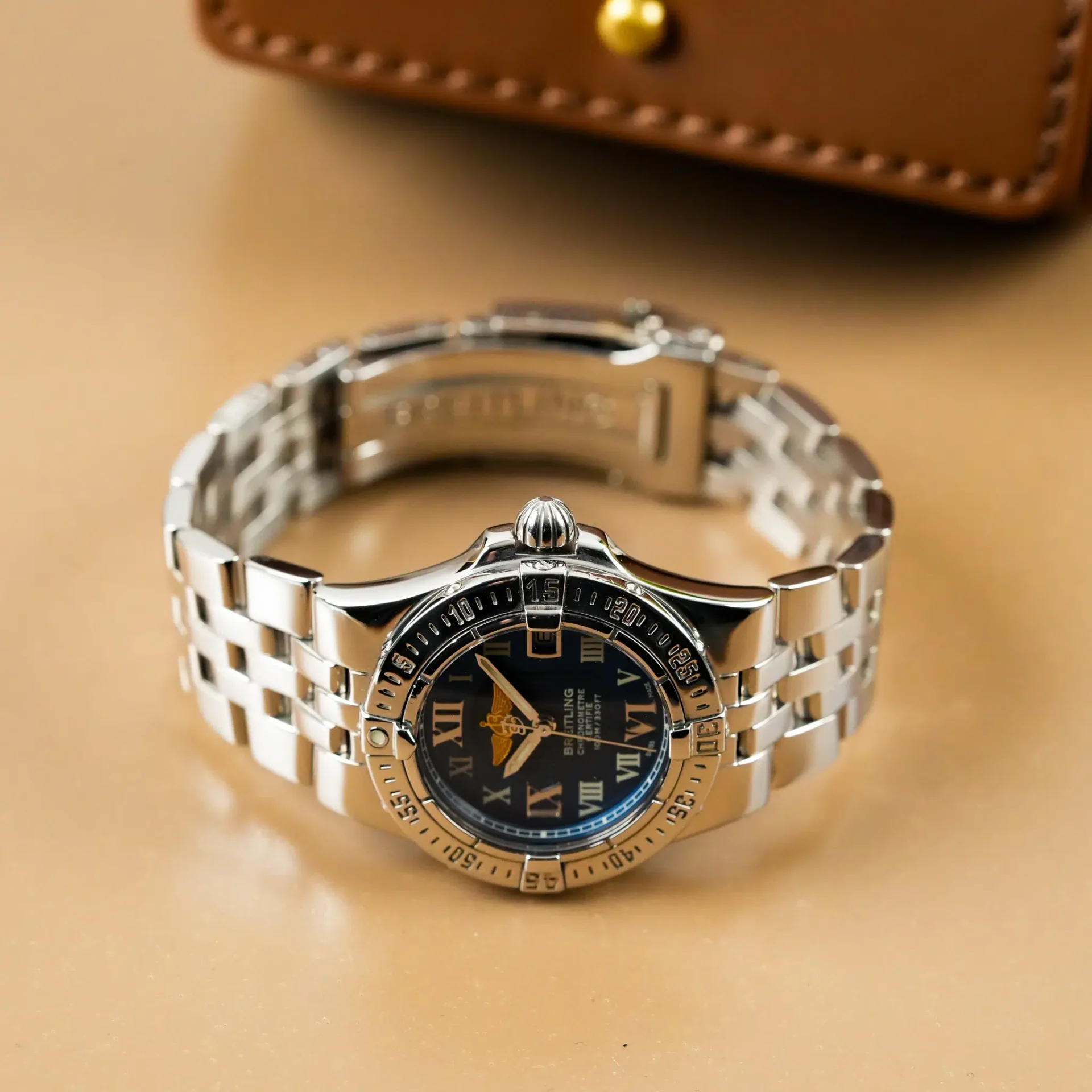 Breitling Lady Starliner Galactic Chrono Date Blue Dial A71340 - Görsel 5