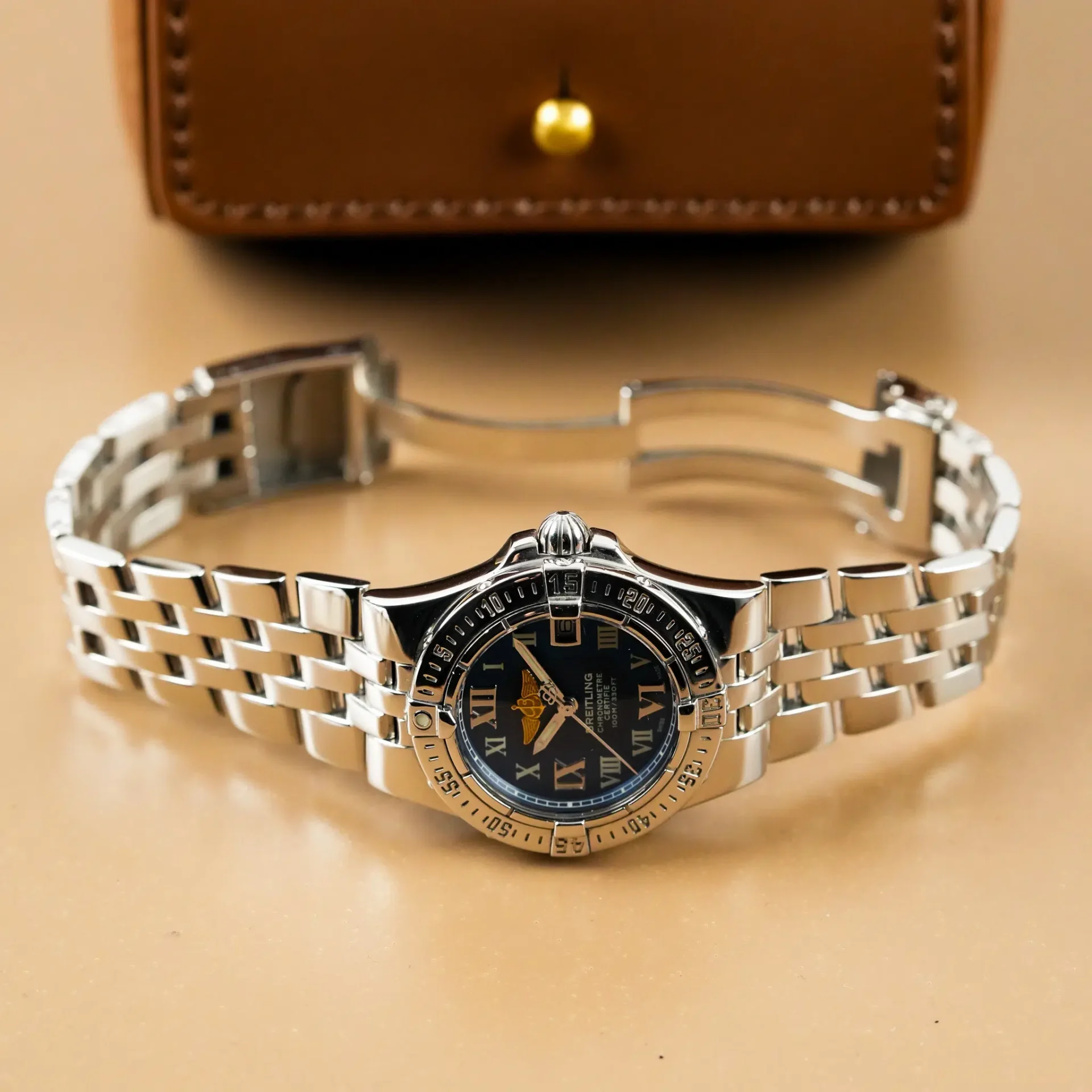 Breitling Lady Starliner Galactic Chrono Date Blue Dial A71340 - Görsel 10