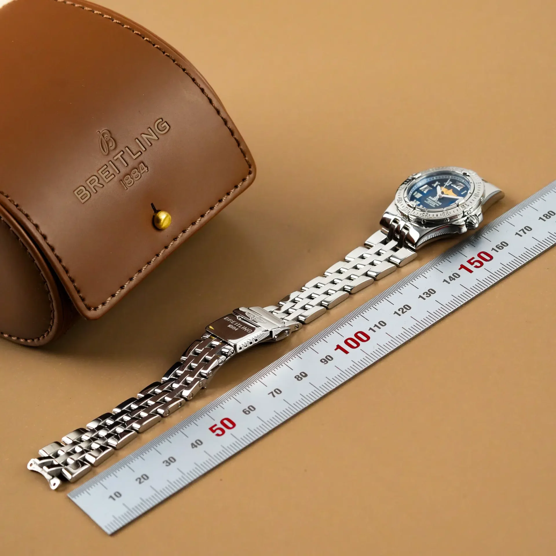 Breitling Lady Starliner Galactic Chrono Date Blue Dial A71340 - Görsel 11