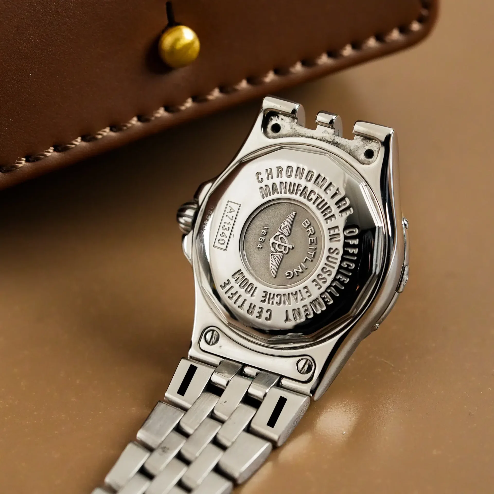 Breitling Lady Starliner Galactic Chrono Date Blue Dial A71340 - Görsel 12