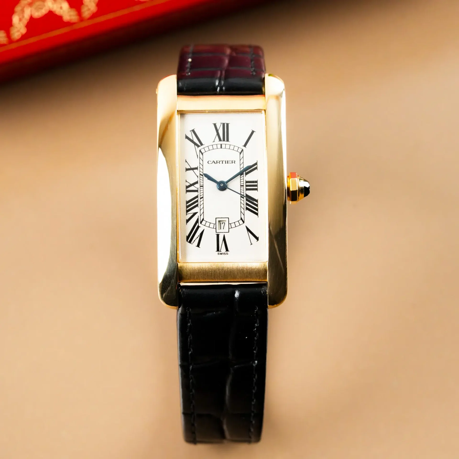 Cartier Tank Américaine Large 18K Yellow Gold W2603156 - Görsel 4