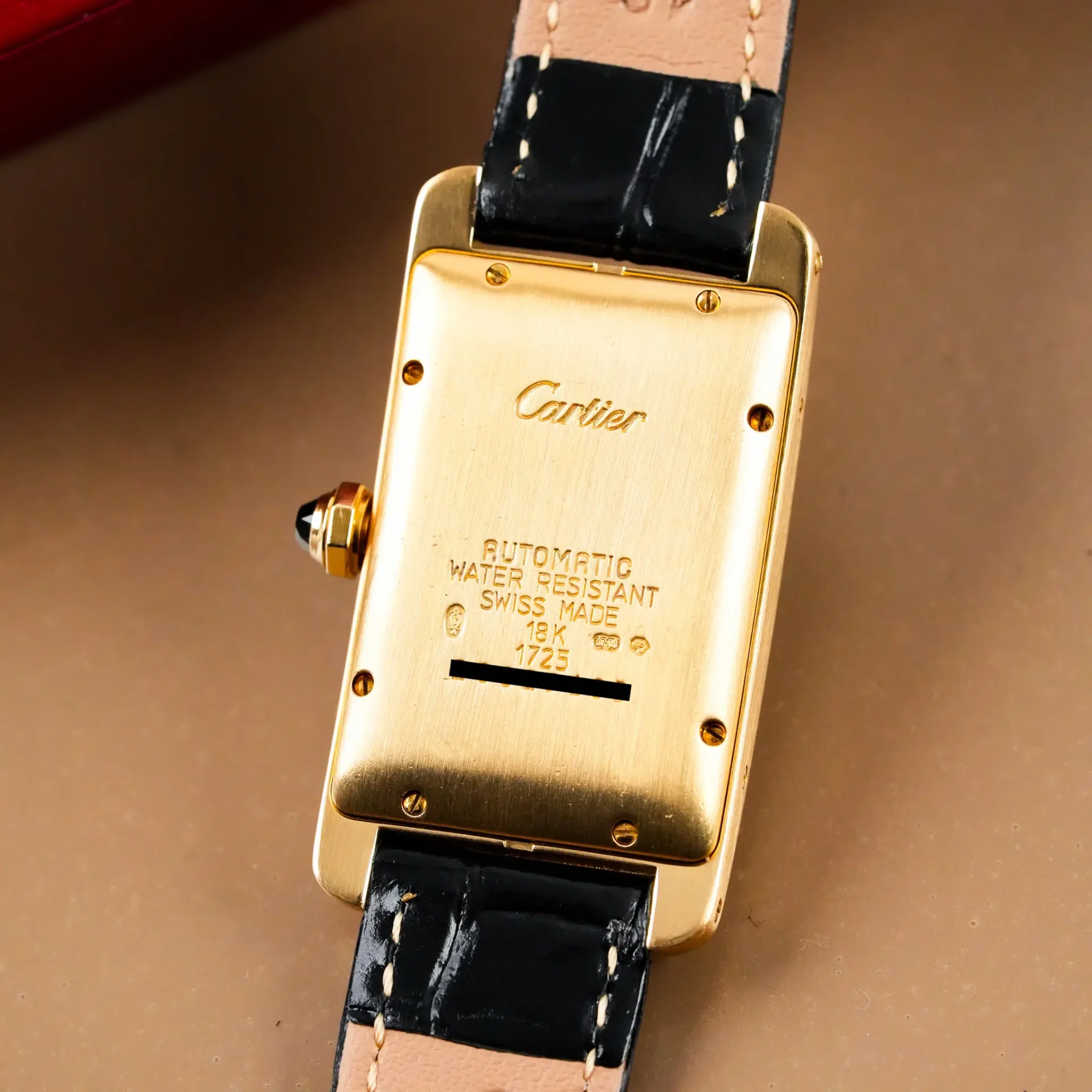 Cartier Tank Américaine Large 18K Yellow Gold W2603156 - Görsel 12