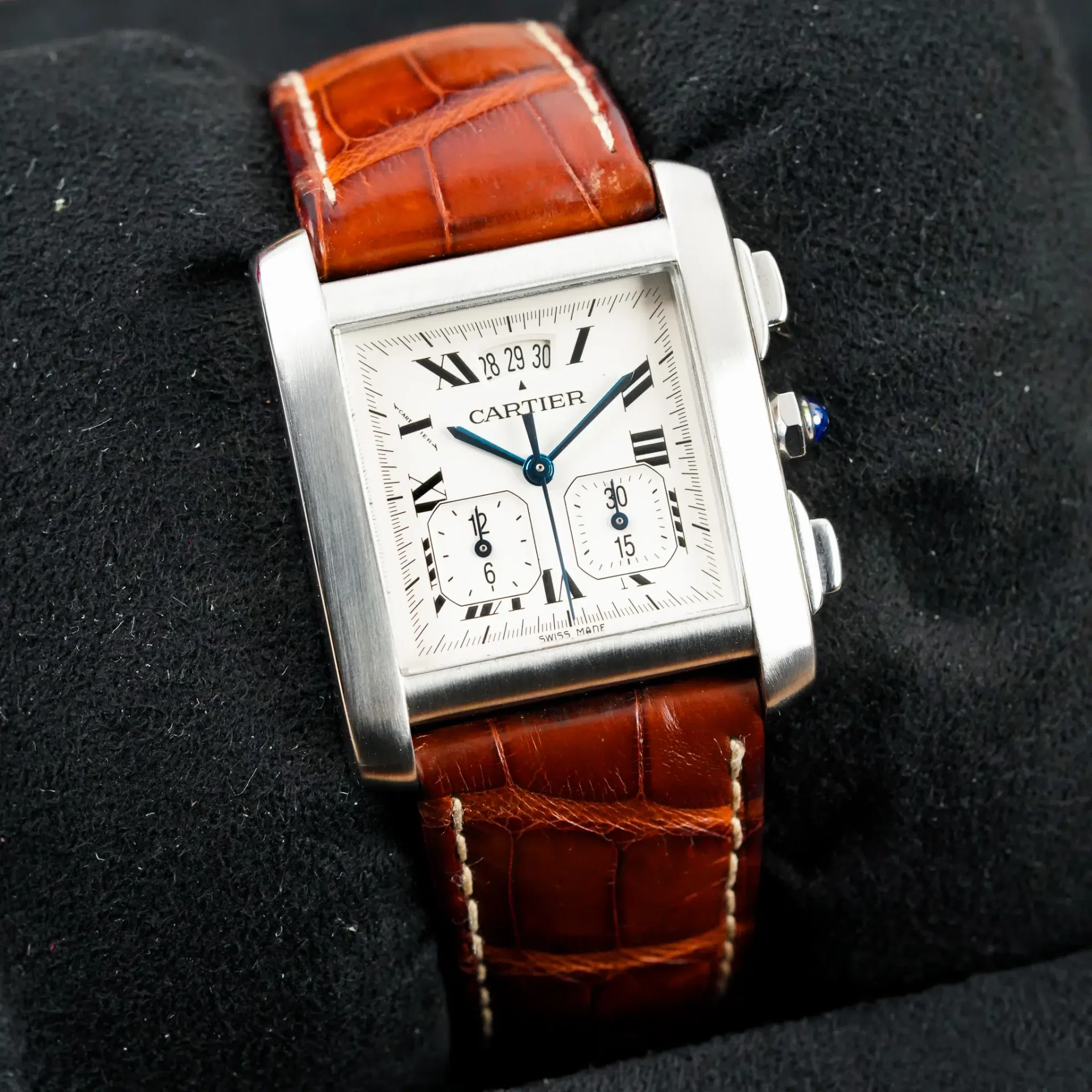 Cartier Tank Française XXL Chronoreflex Date W5101455