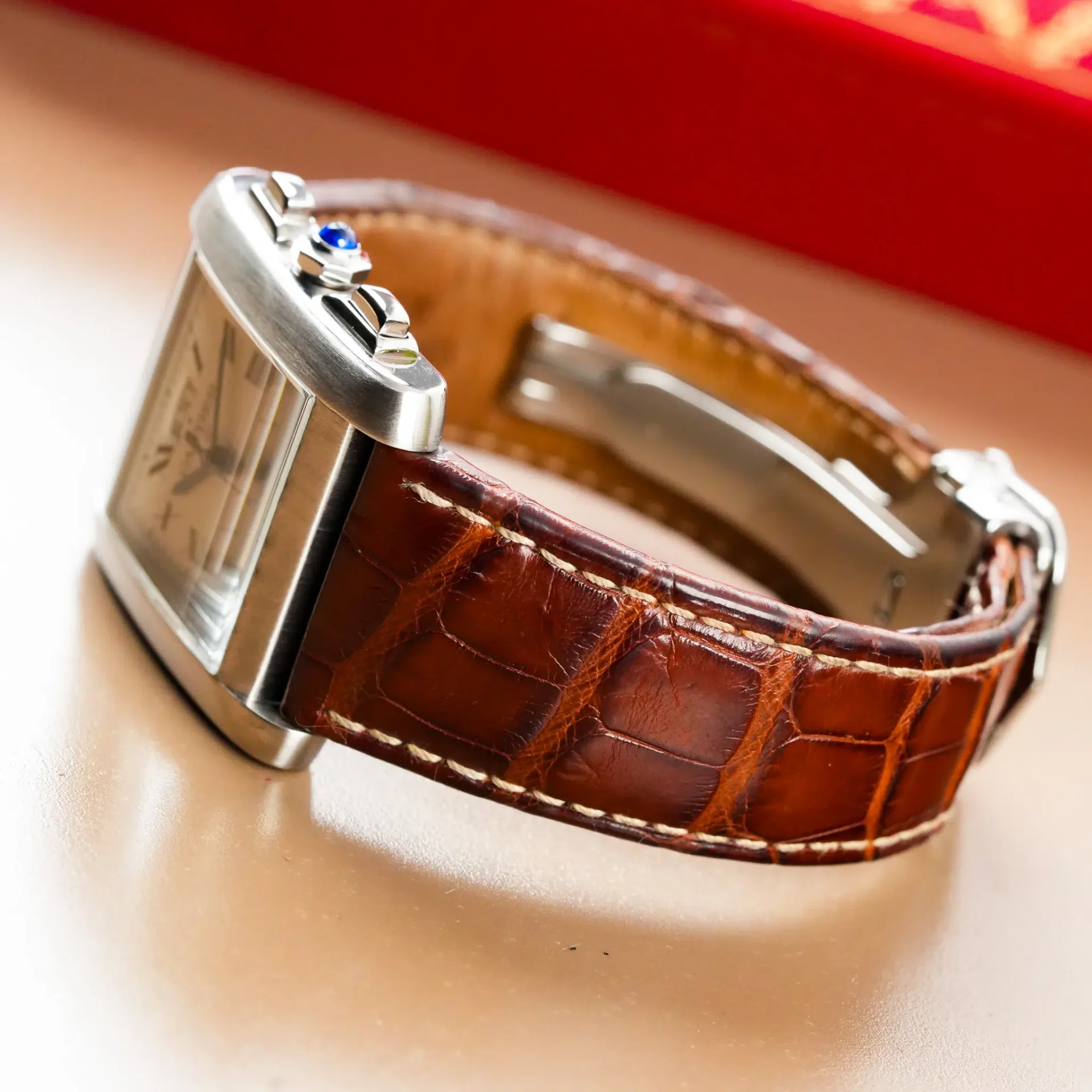Cartier Tank Française XXL Chronoreflex Date W5101455 - Görsel 7