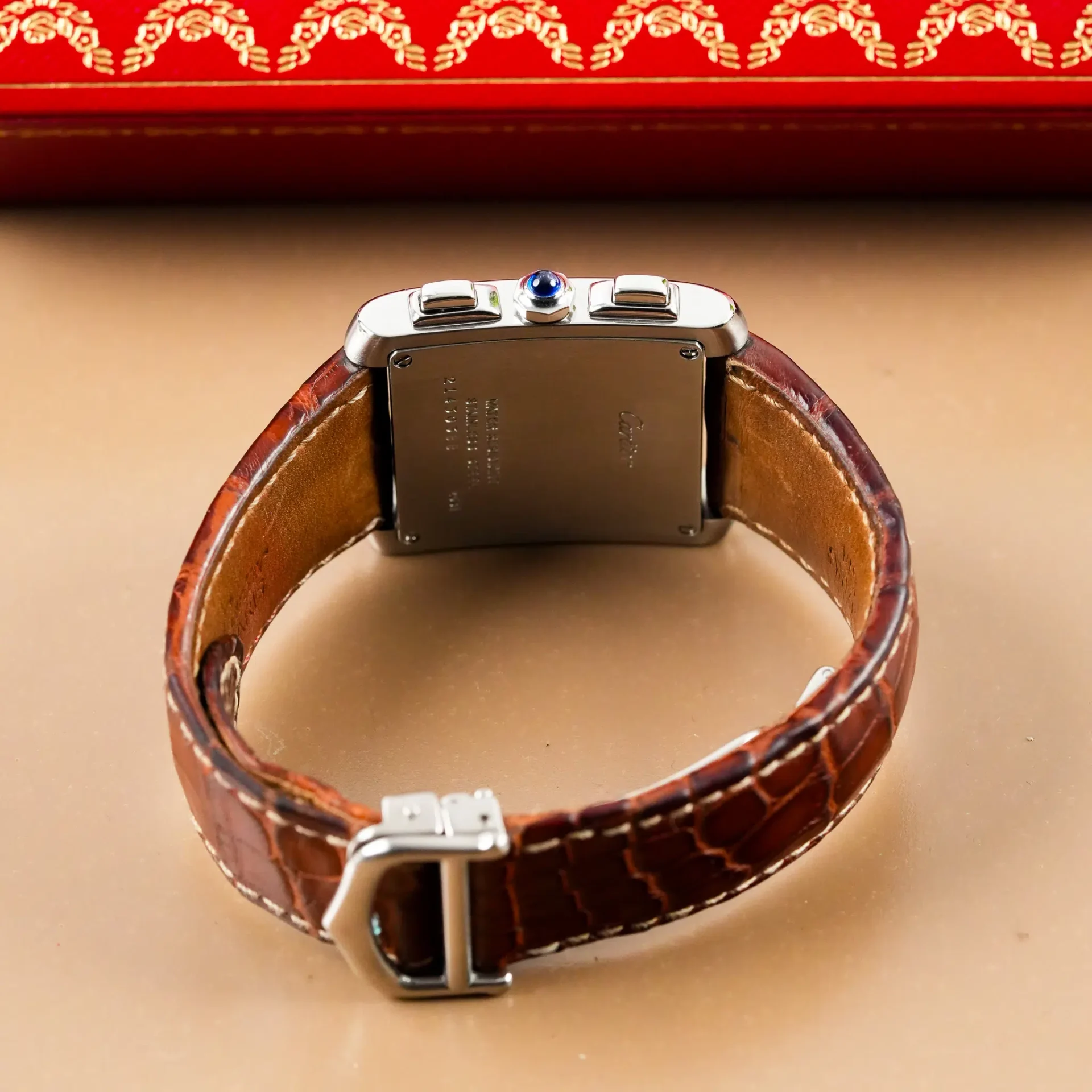 Cartier Tank Française XXL Chronoreflex Date W5101455 - Görsel 9