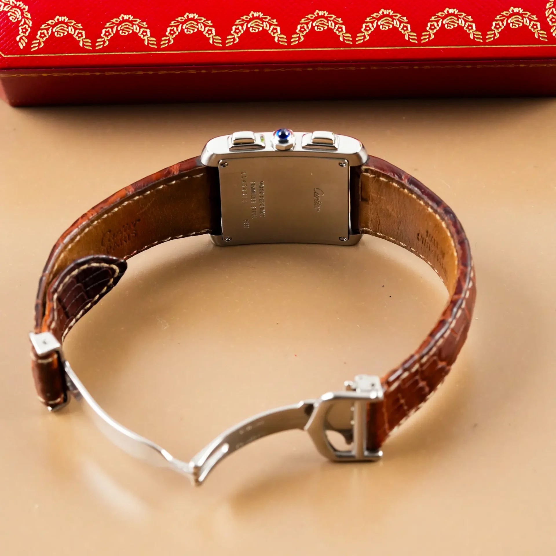 Cartier Tank Française XXL Chronoreflex Date W5101455 - Görsel 10