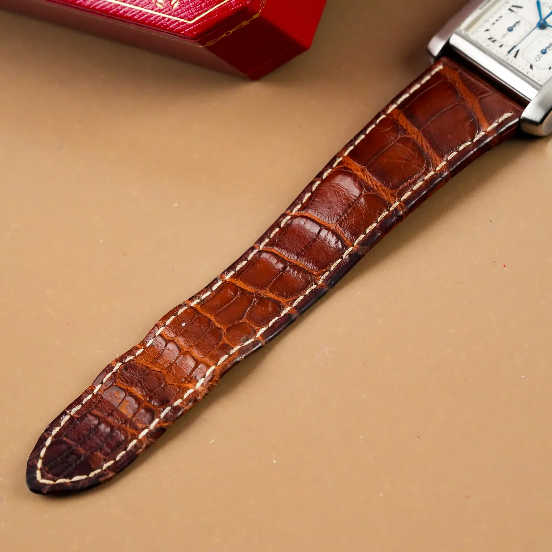 Cartier Tank Française XXL Chronoreflex Date W5101455 - Görsel 12