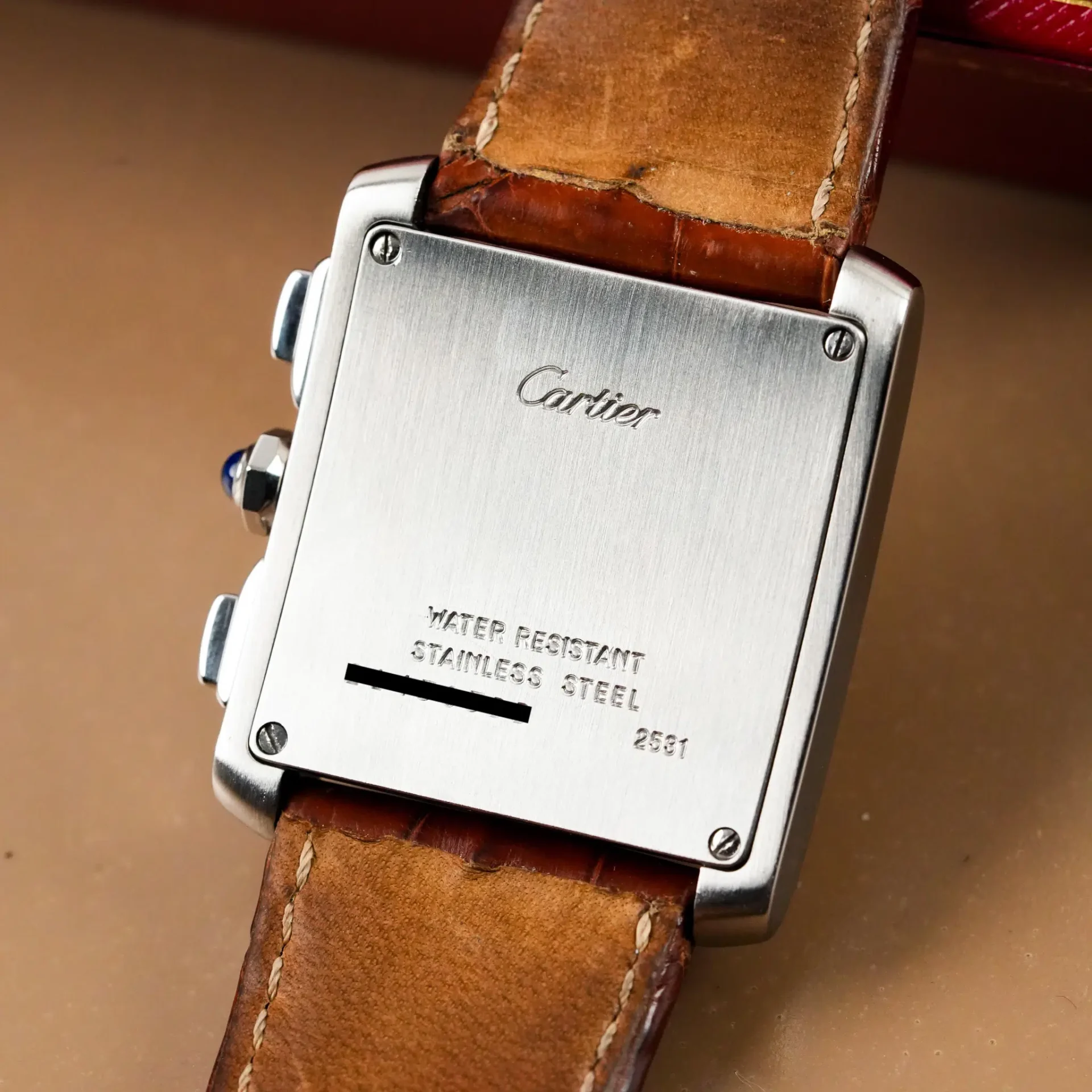 Cartier Tank Française XXL Chronoreflex Date W5101455 - Görsel 13