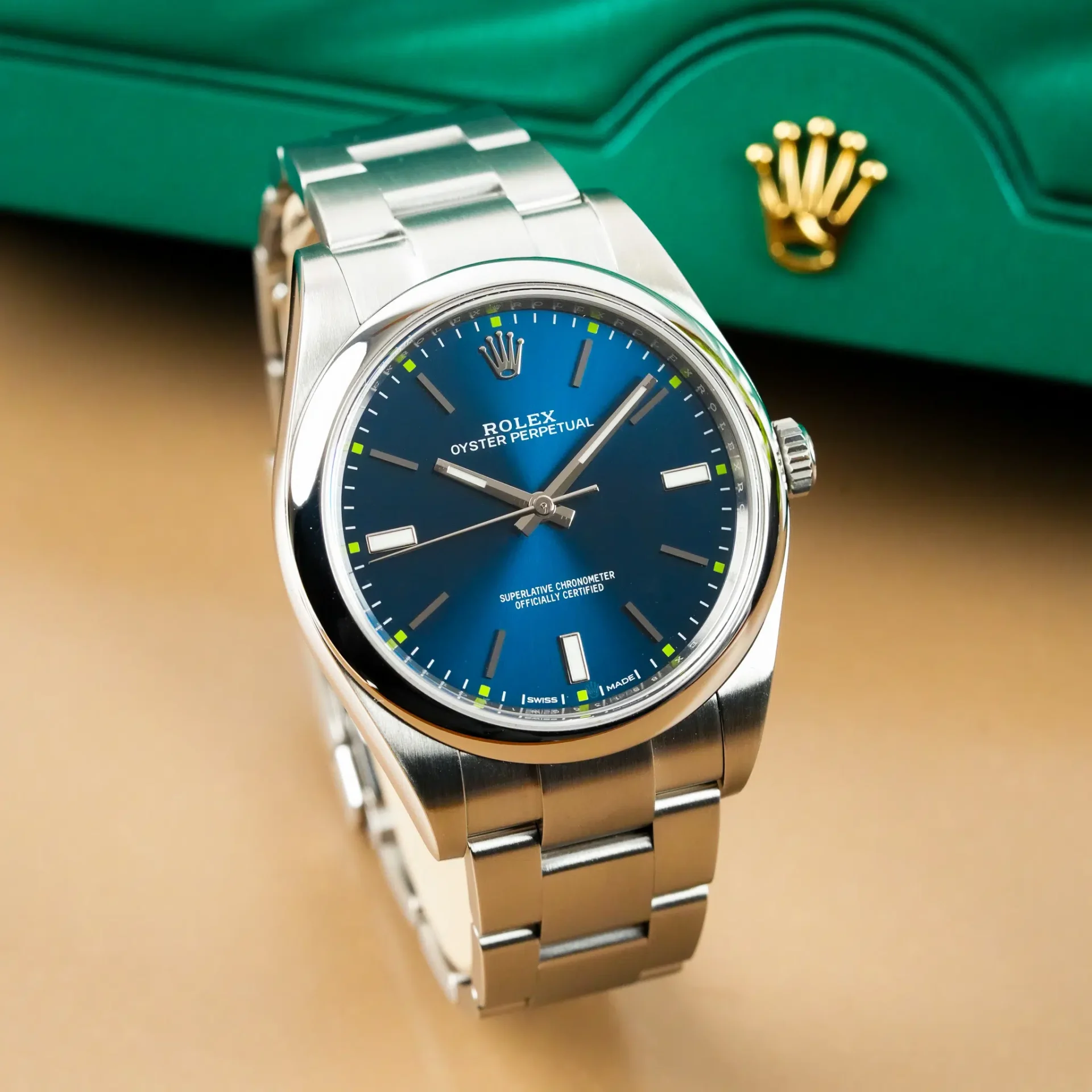 Rolex Oyster Perpetual 39 Blue Dial 114300
