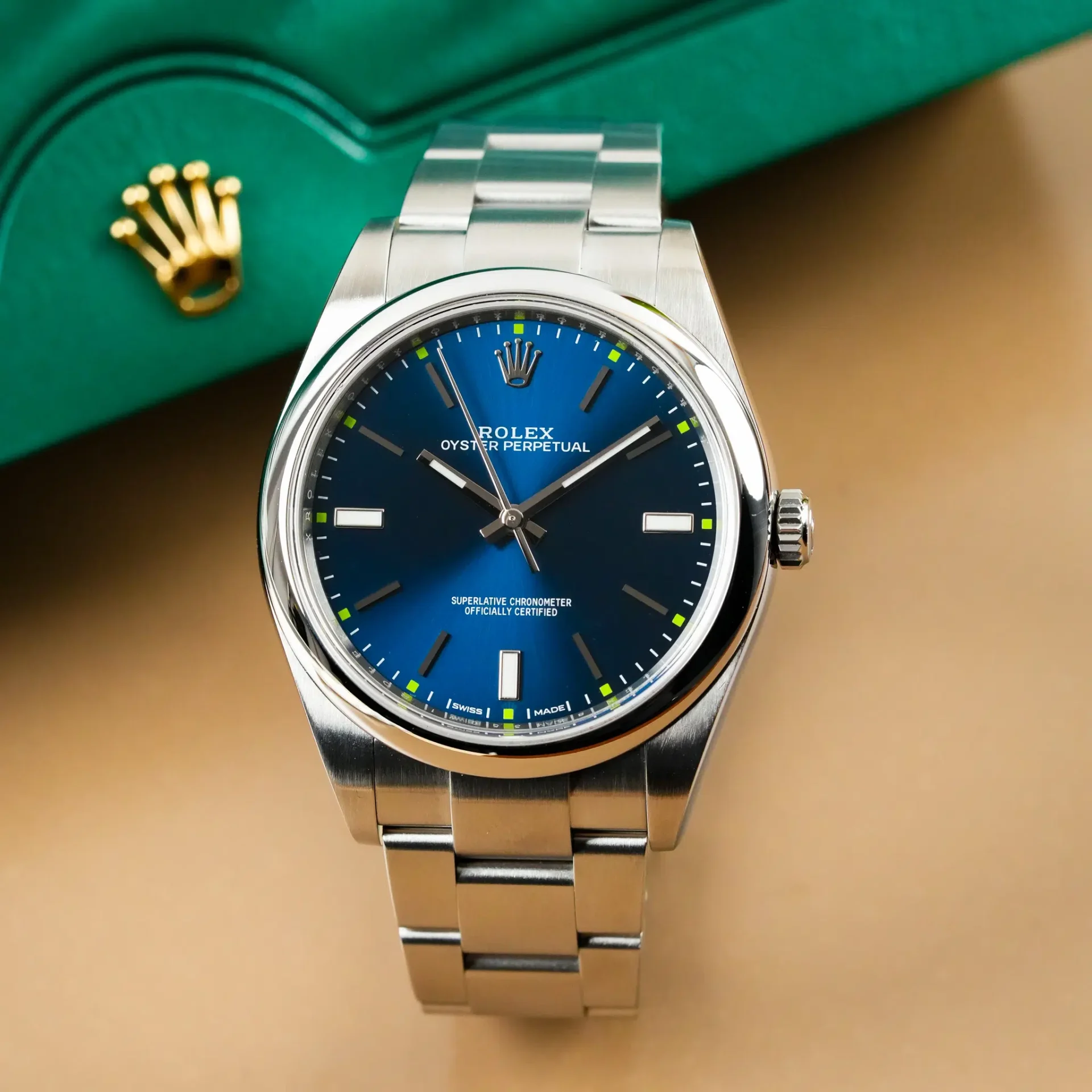 Rolex Oyster Perpetual 39 Blue Dial 114300 - Görsel 3