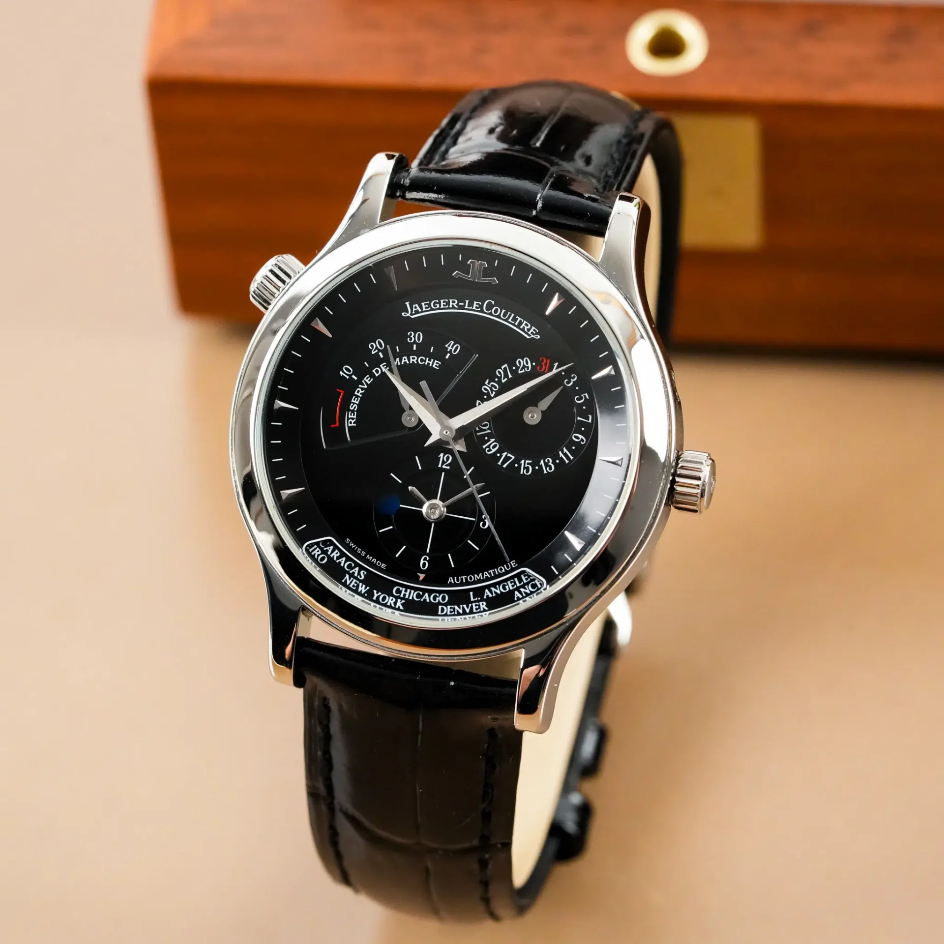 Jaeger-LeCoultre Master Geographic Control World Time Power Reserve 142.8.92.S - Görsel 2