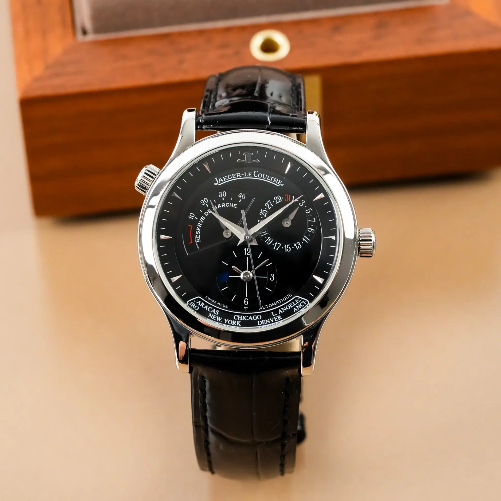Jaeger-LeCoultre Master Geographic Control World Time Power Reserve 142.8.92.S - Görsel 3