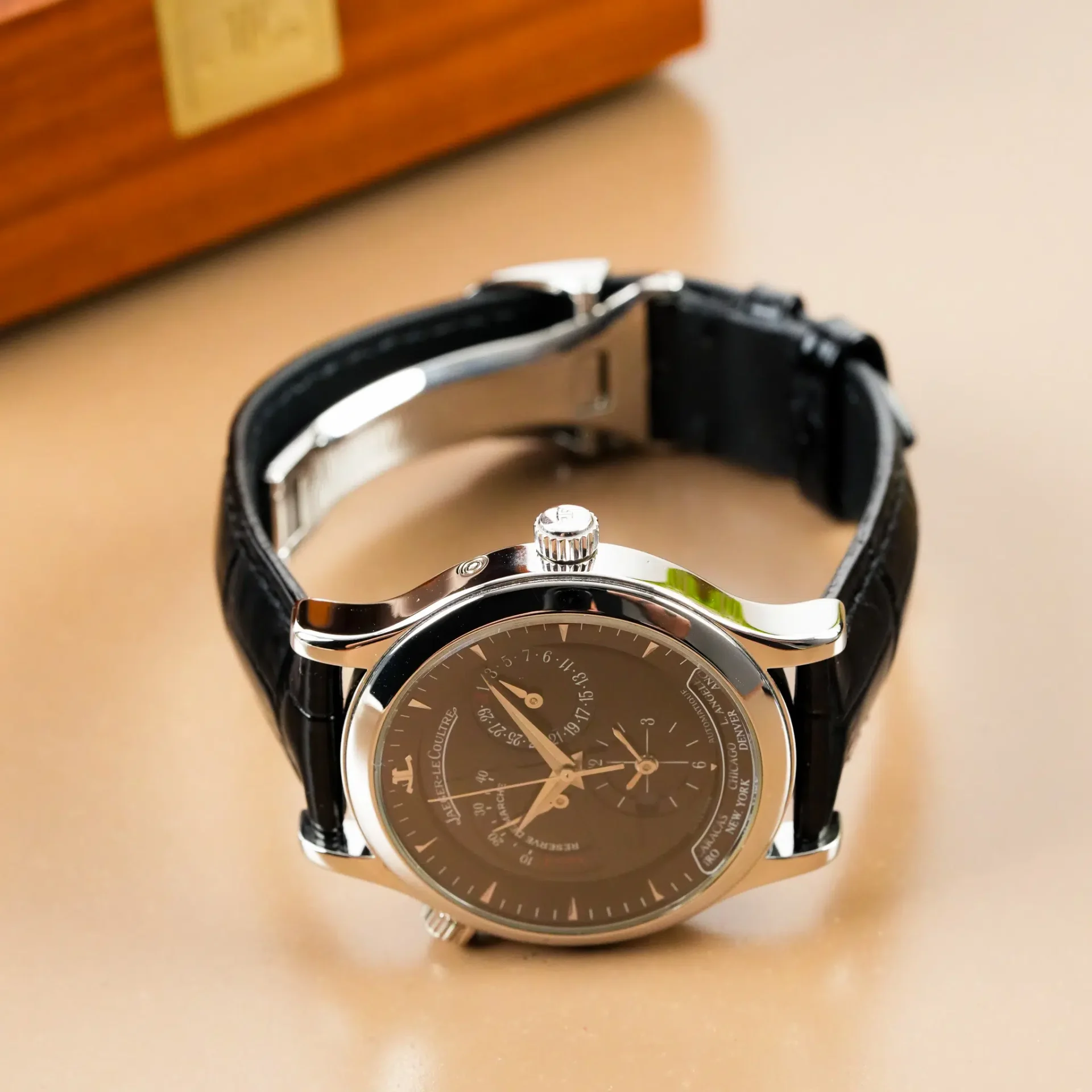 Jaeger-LeCoultre Master Geographic Control World Time Power Reserve 142.8.92.S - Görsel 5