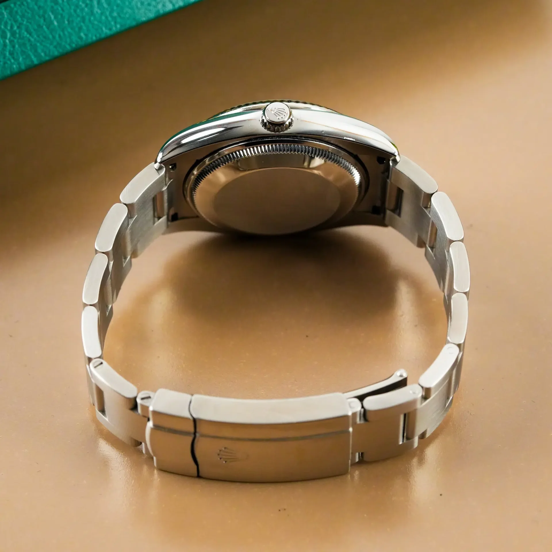 Rolex Air King White Gold Bezel Roman Diamond Dial 114234 - Görsel 8