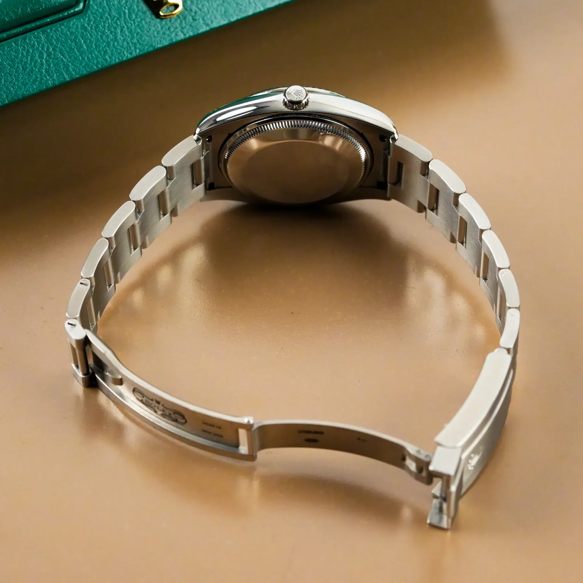 Rolex Air King White Gold Bezel Roman Diamond Dial 114234 - Görsel 9