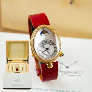 Breguet Reine de Naples 18kYellow Gold Diamod Bezel MoP Dial Moonphase Small Reserve 8908BA/52/864