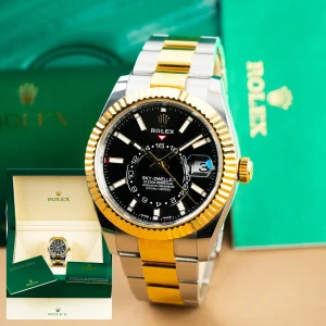 Rolex Sky-Dweller Black Dial Two Tone 326933