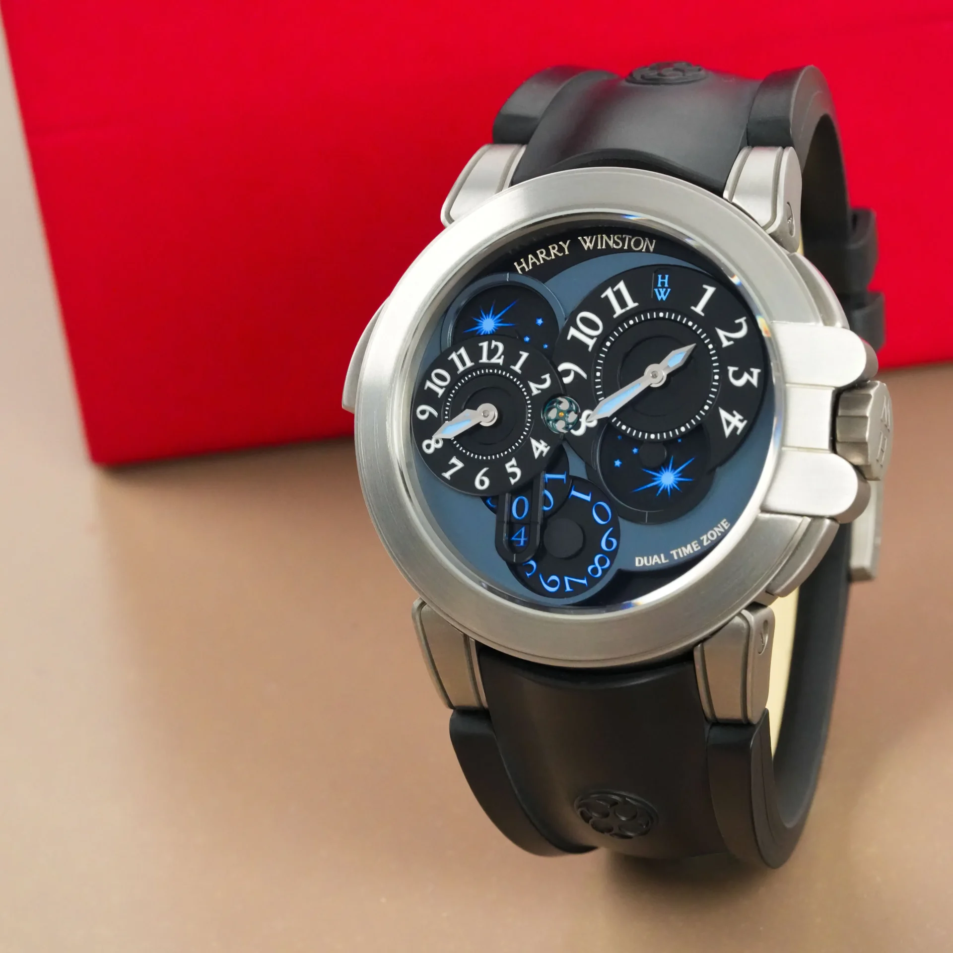Harry Winston Project Z-ZA Ocean Dual Time 400 Zalium LTD Limited Edition MATZ44ZC-K1