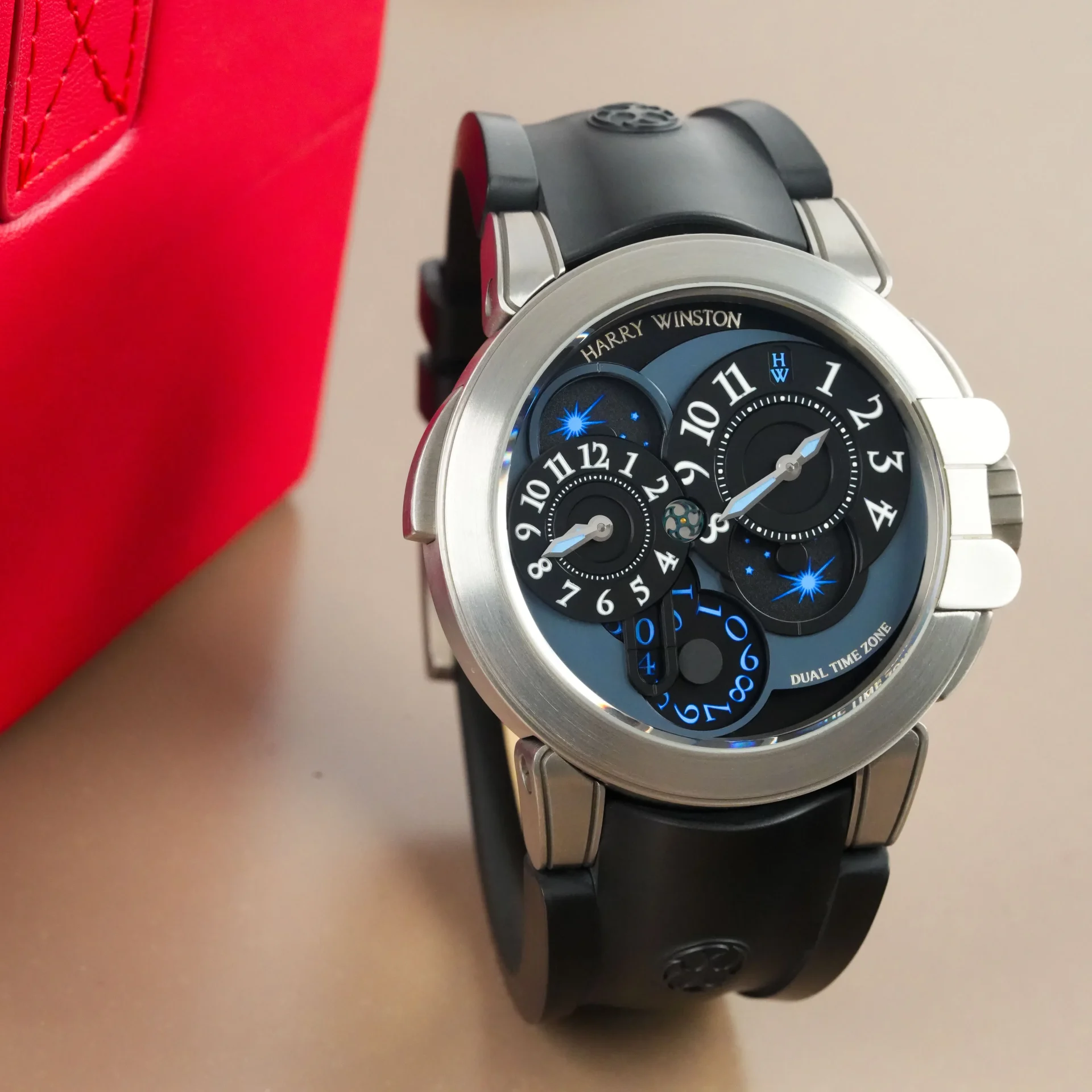 Harry Winston Project Z-ZA Ocean Dual Time 400 Zalium LTD Limited Edition MATZ44ZC-K1 - Görsel 2