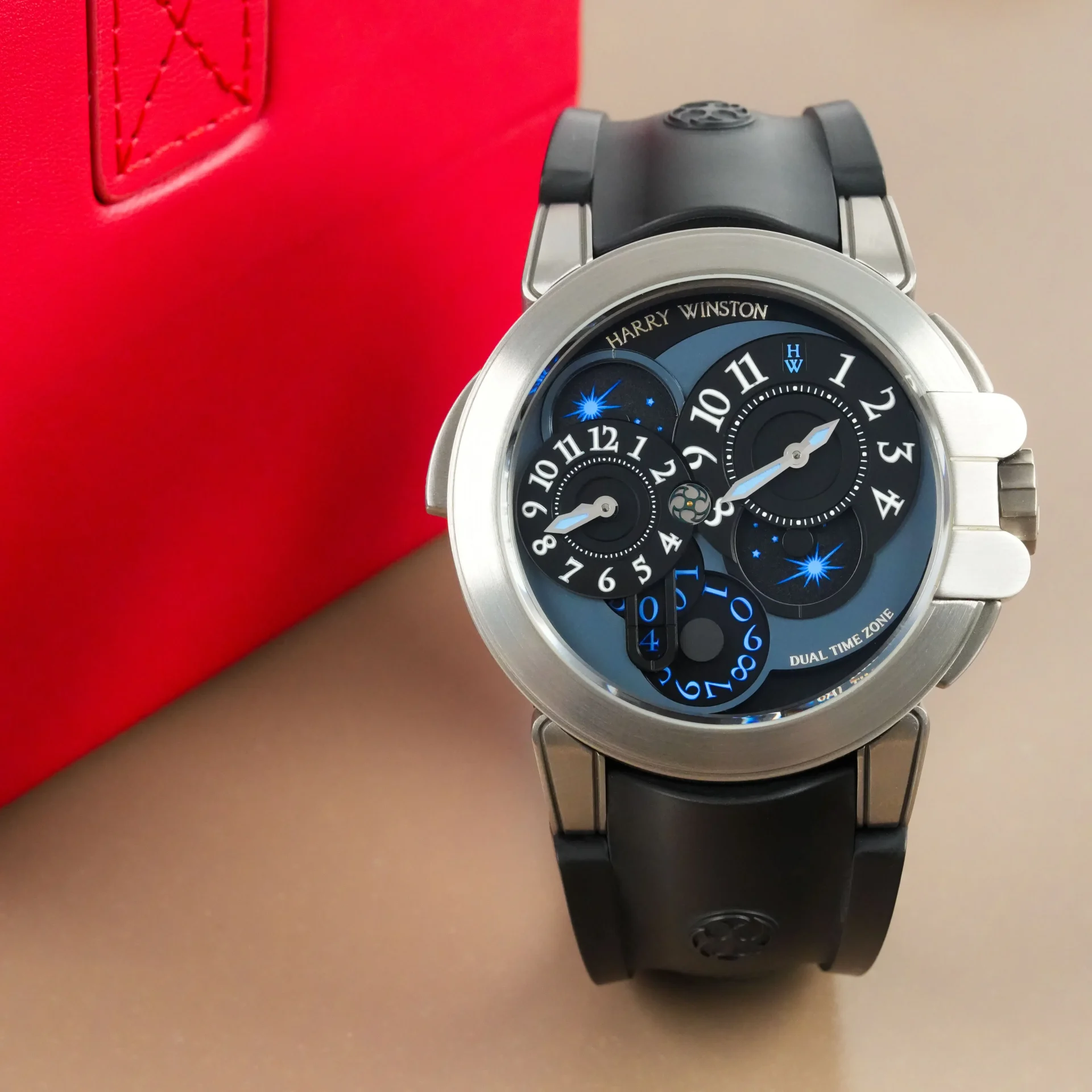 Harry Winston Project Z-ZA Ocean Dual Time 400 Zalium LTD Limited Edition MATZ44ZC-K1 - Görsel 3