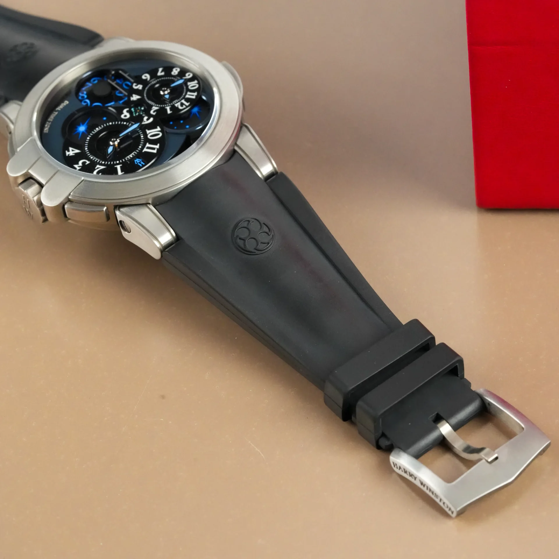Harry Winston Project Z-ZA Ocean Dual Time 400 Zalium LTD Limited Edition MATZ44ZC-K1 - Görsel 8