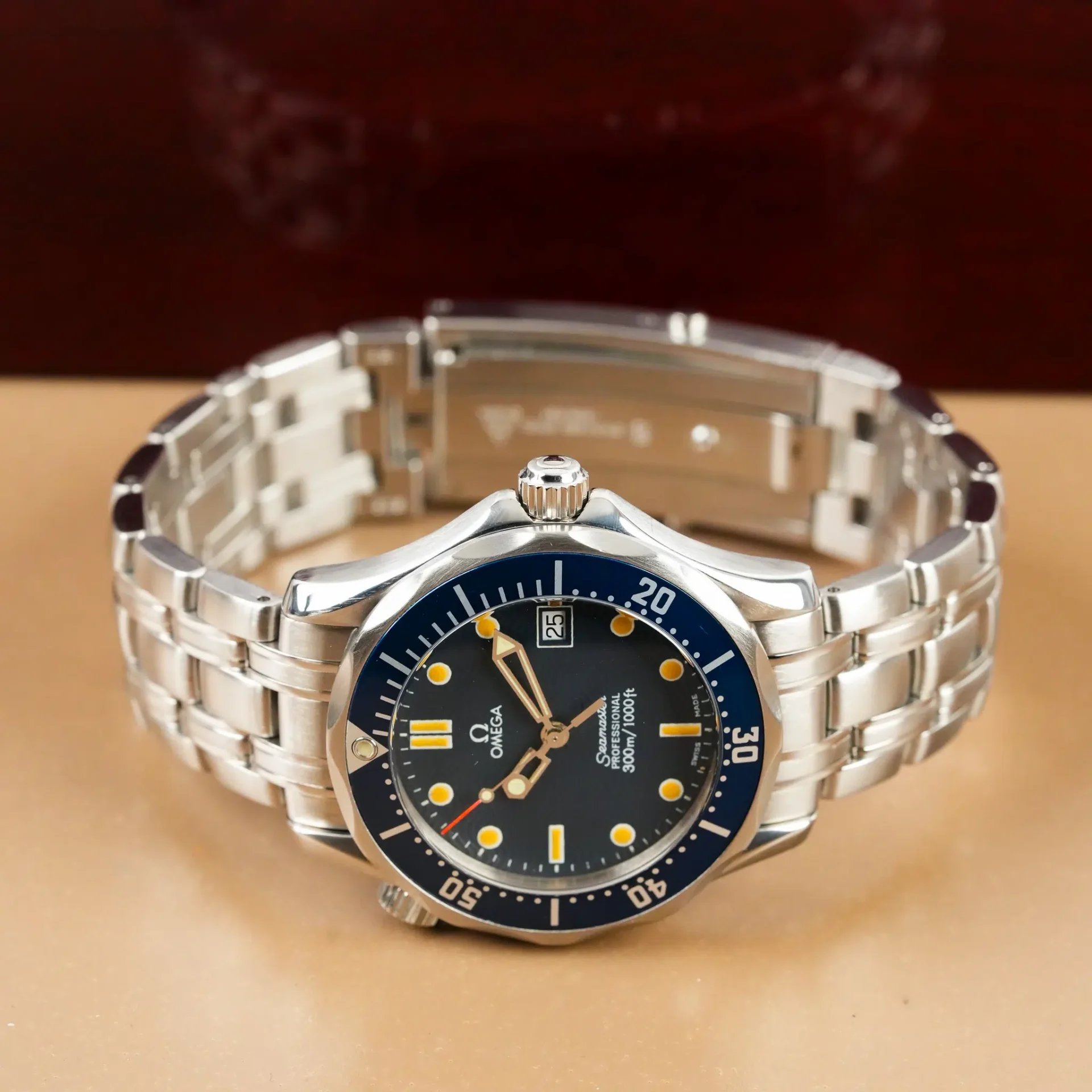 Omega Seamaster Professional Diver 300M Blue Wave Dial 25618000 - Görsel 6