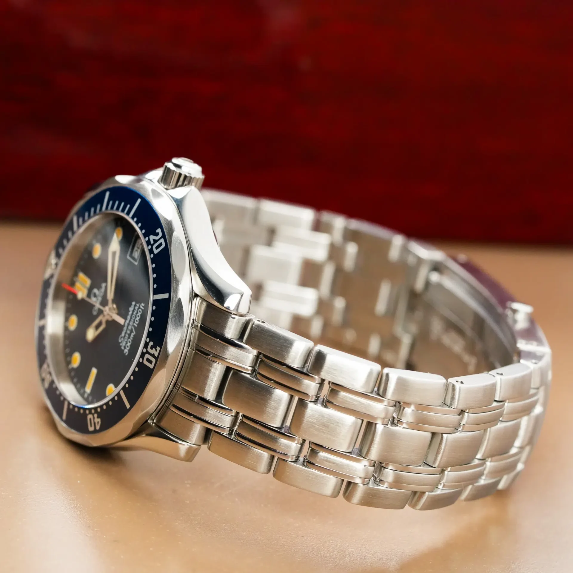 Omega Seamaster Professional Diver 300M Blue Wave Dial 25618000 - Görsel 7