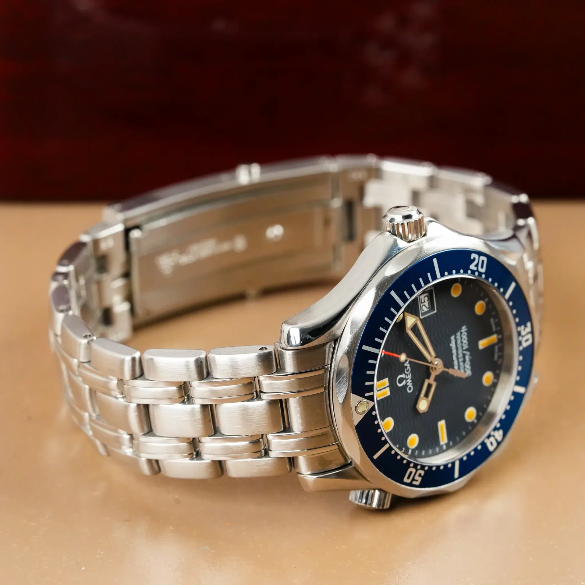 Omega Seamaster Professional Diver 300M Blue Wave Dial 25618000 - Görsel 8