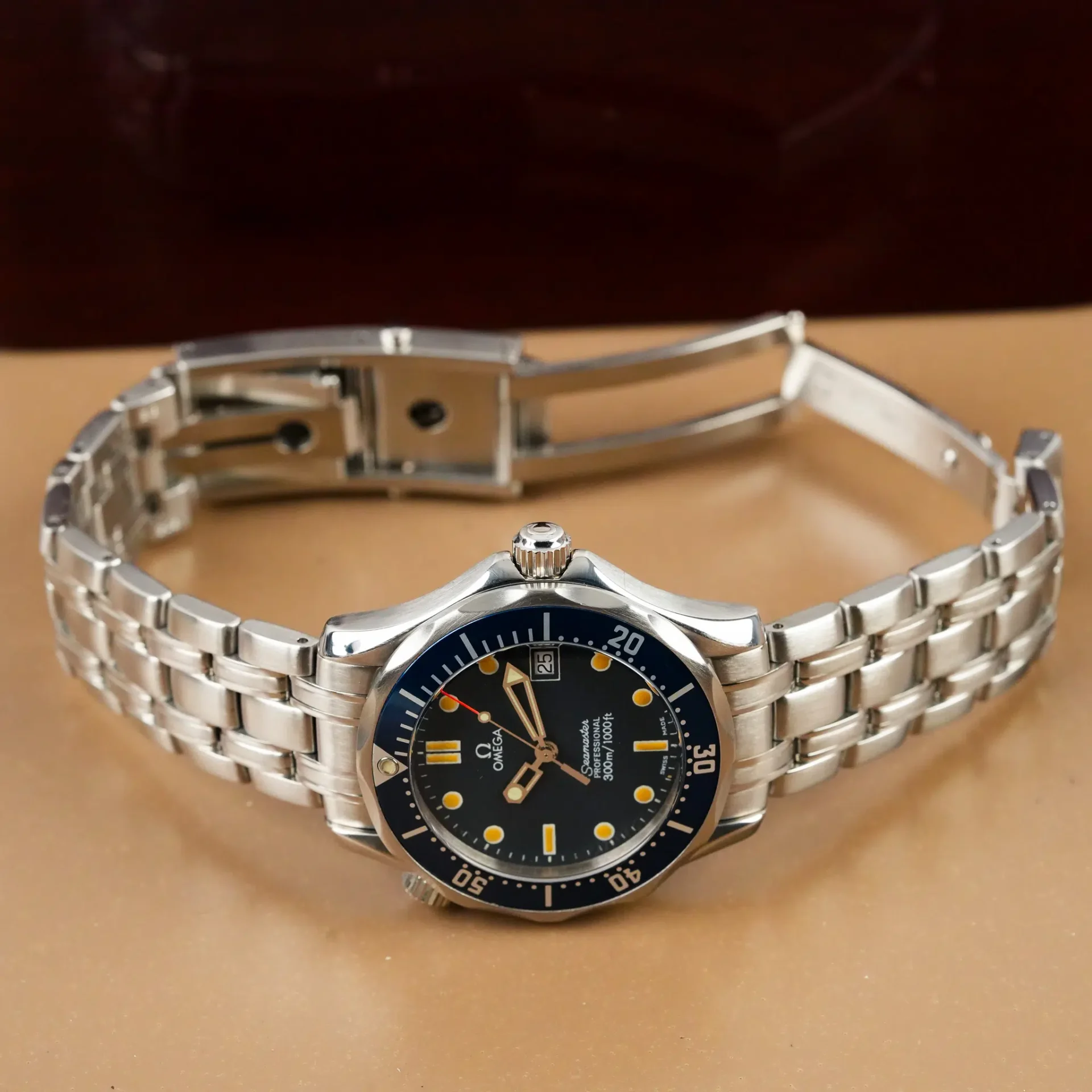 Omega Seamaster Professional Diver 300M Blue Wave Dial 25618000 - Görsel 11