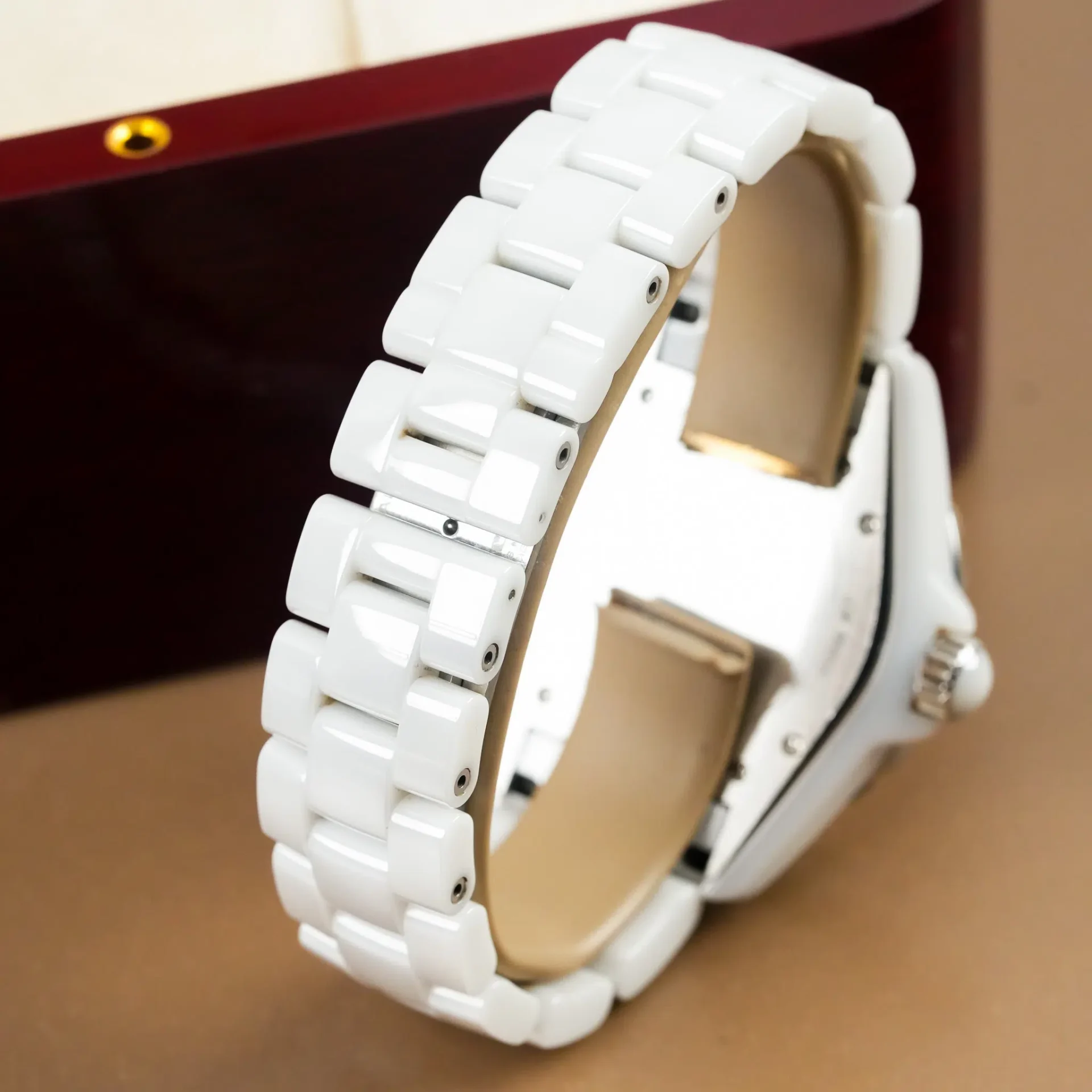 Chanel J12 White Ceramic Automatic Diamond Index H1628 - Görsel 4