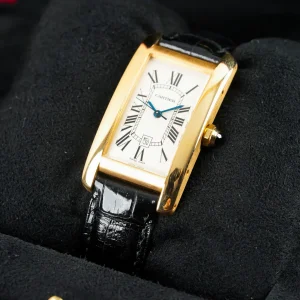 Cartier Tank Américaine 18k Gold Curvex Date 1725