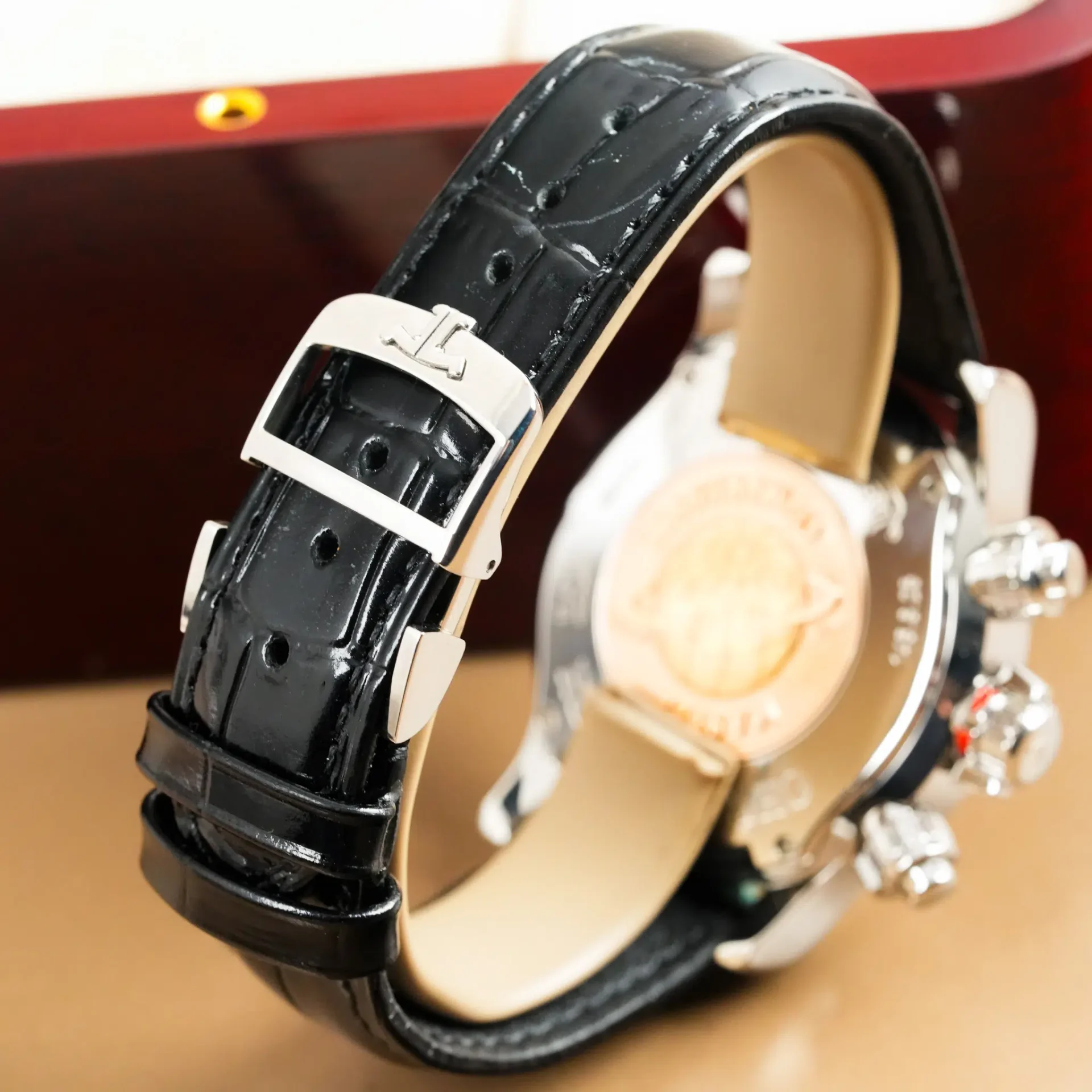 Jaeger-LeCoultre Master Compressor Chronograph SS Black Dial 146.8.25 - Görsel 4