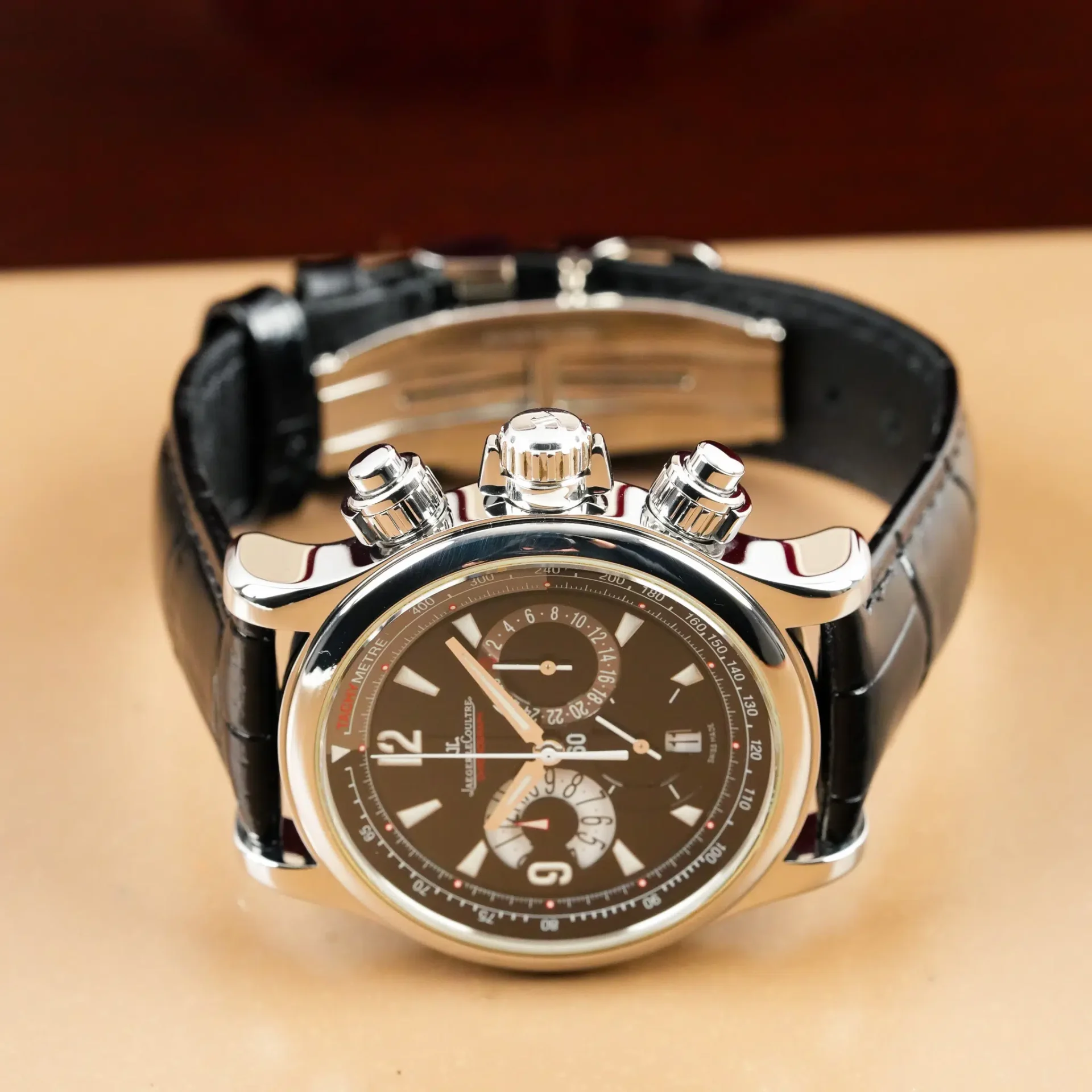 Jaeger-LeCoultre Master Compressor Chronograph SS Black Dial 146.8.25 - Görsel 5