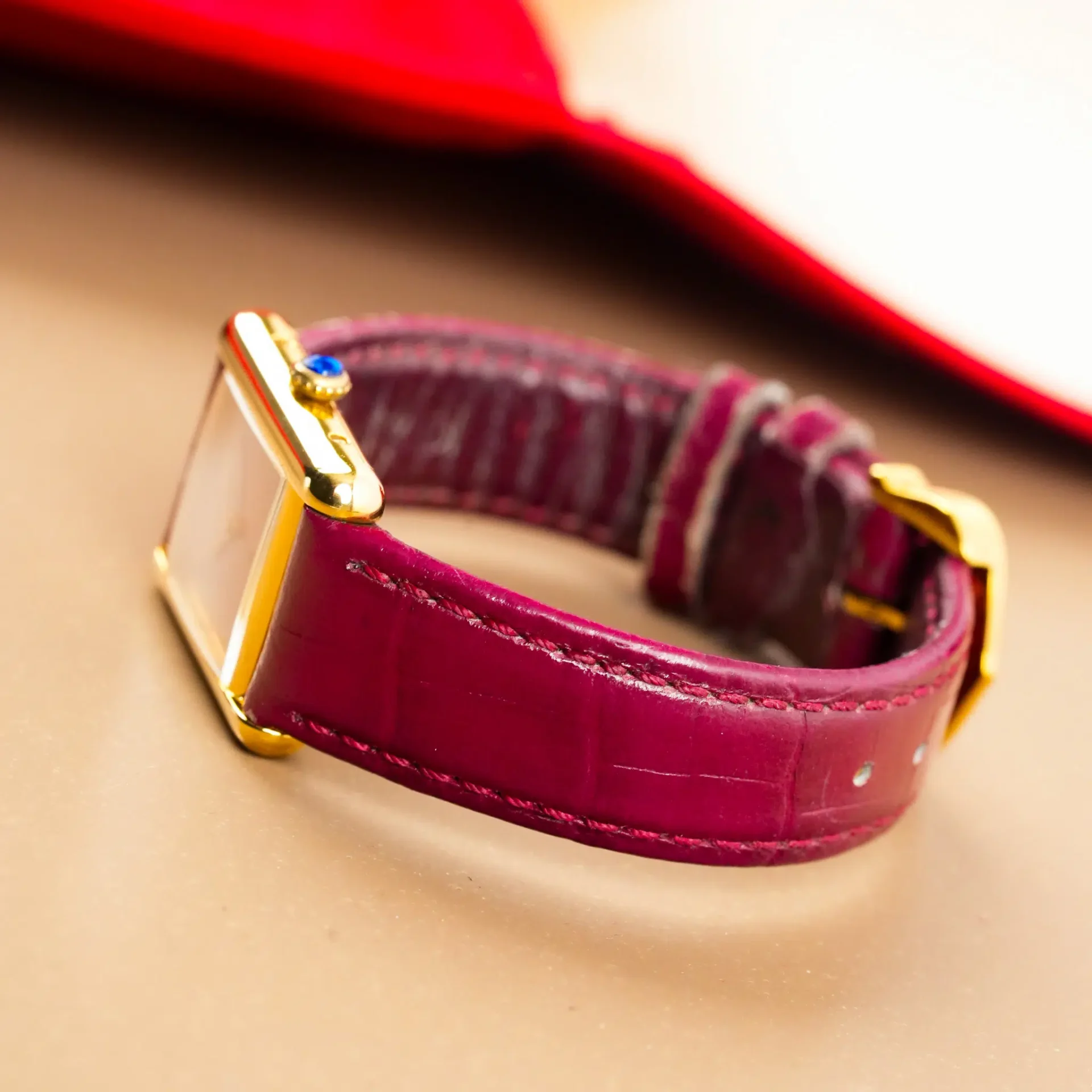 Cartier Tank Must de Cartier 'Red Dial' 4321 - Görsel 7