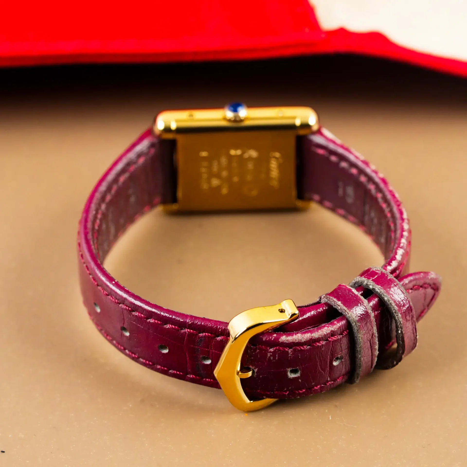 Cartier Tank Must de Cartier 'Red Dial' 4321 - Görsel 9