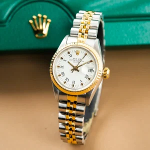 Rolex Lady Date Two Tone Jubilee Roman Numerals 69173