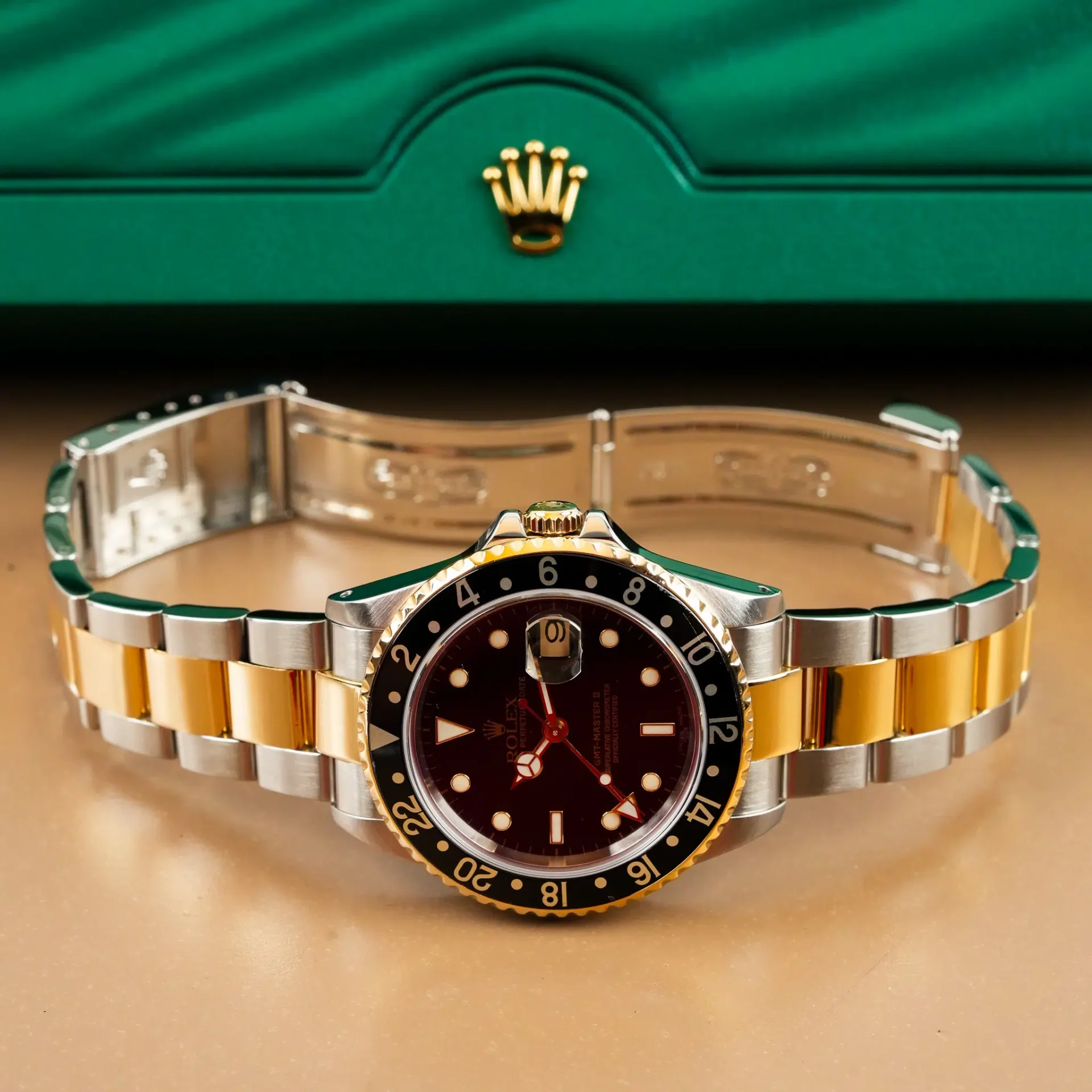 Rolex GMT-Master II Two Tone 18k Gold 16713 - Görsel 10