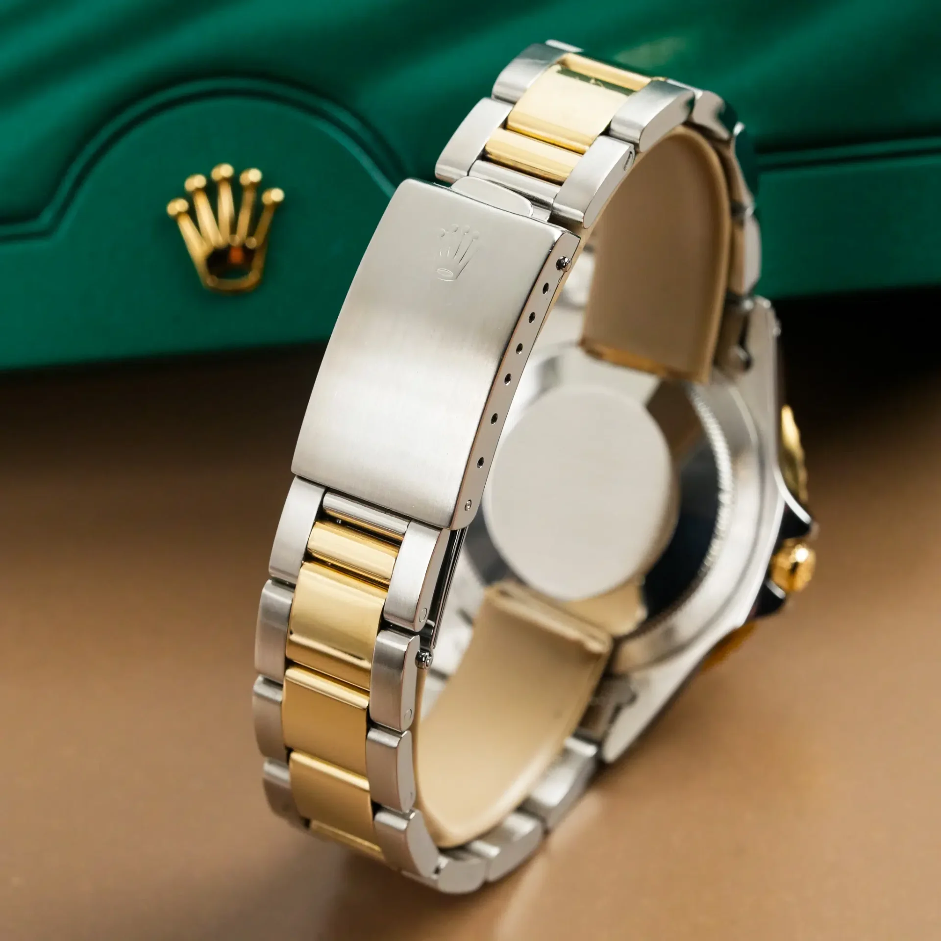 Rolex Gmt Master Root Beer Two Tone 18k Gold & Steel 16753 - Görsel 4