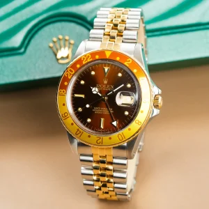 Rolex GMT-Master Jubilee Root Beer Nipple Vintage Patina 16753