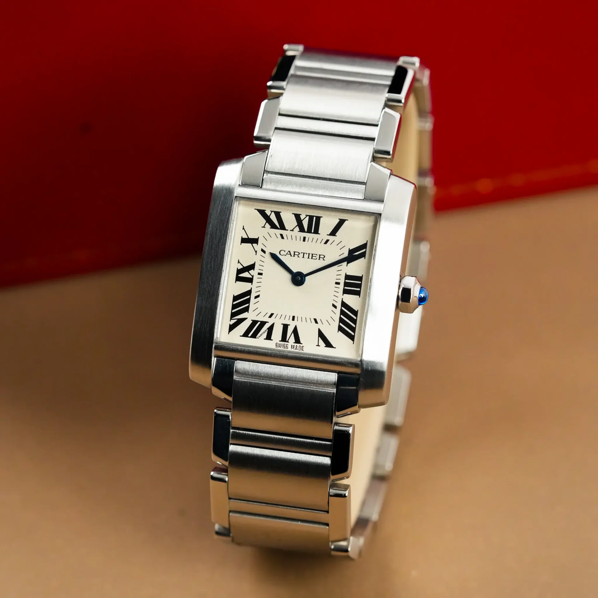Cartier Tank Française Off-White Roman Numerals 2301 - Görsel 2