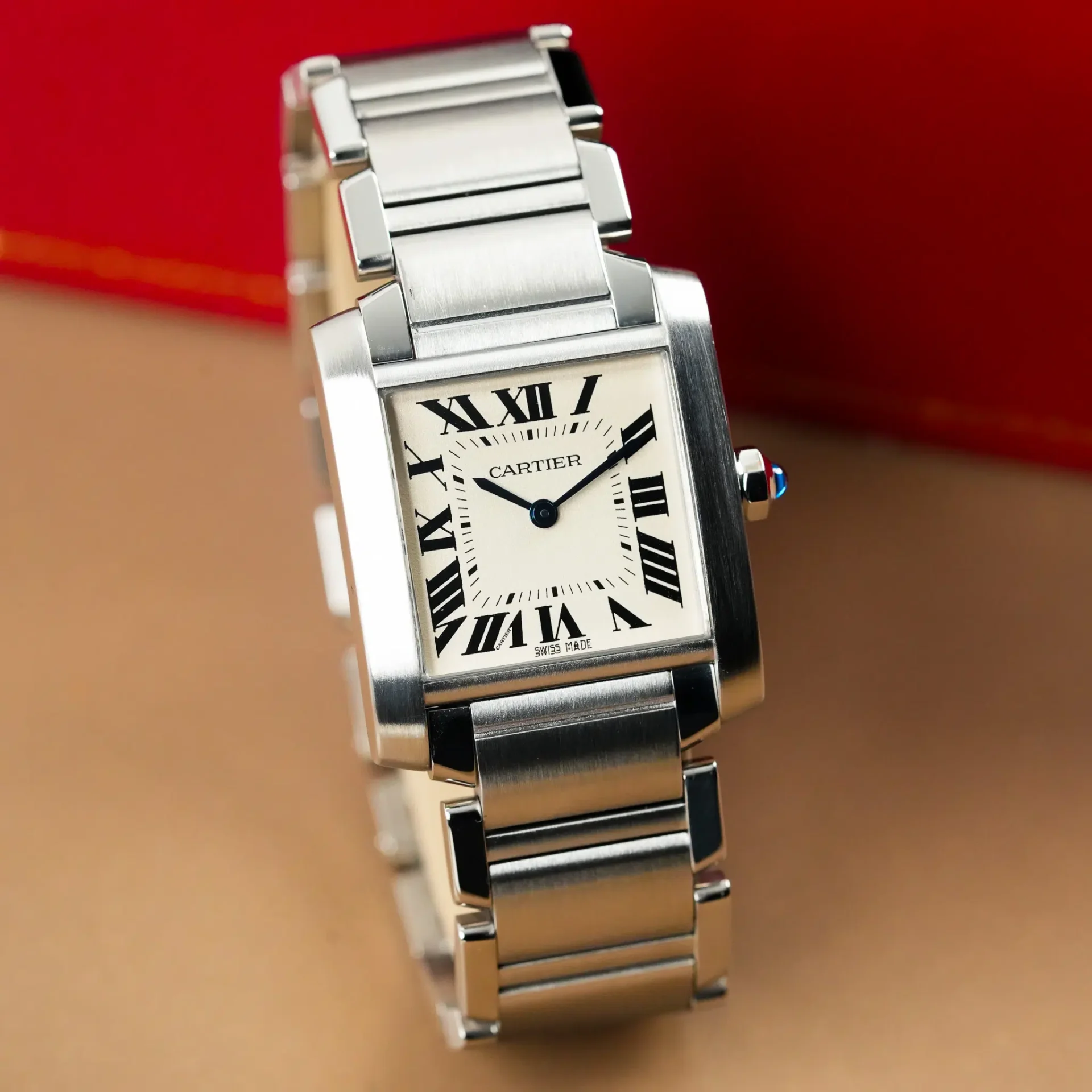 Cartier Tank Française Off-White Roman Numerals 2301 - Görsel 3