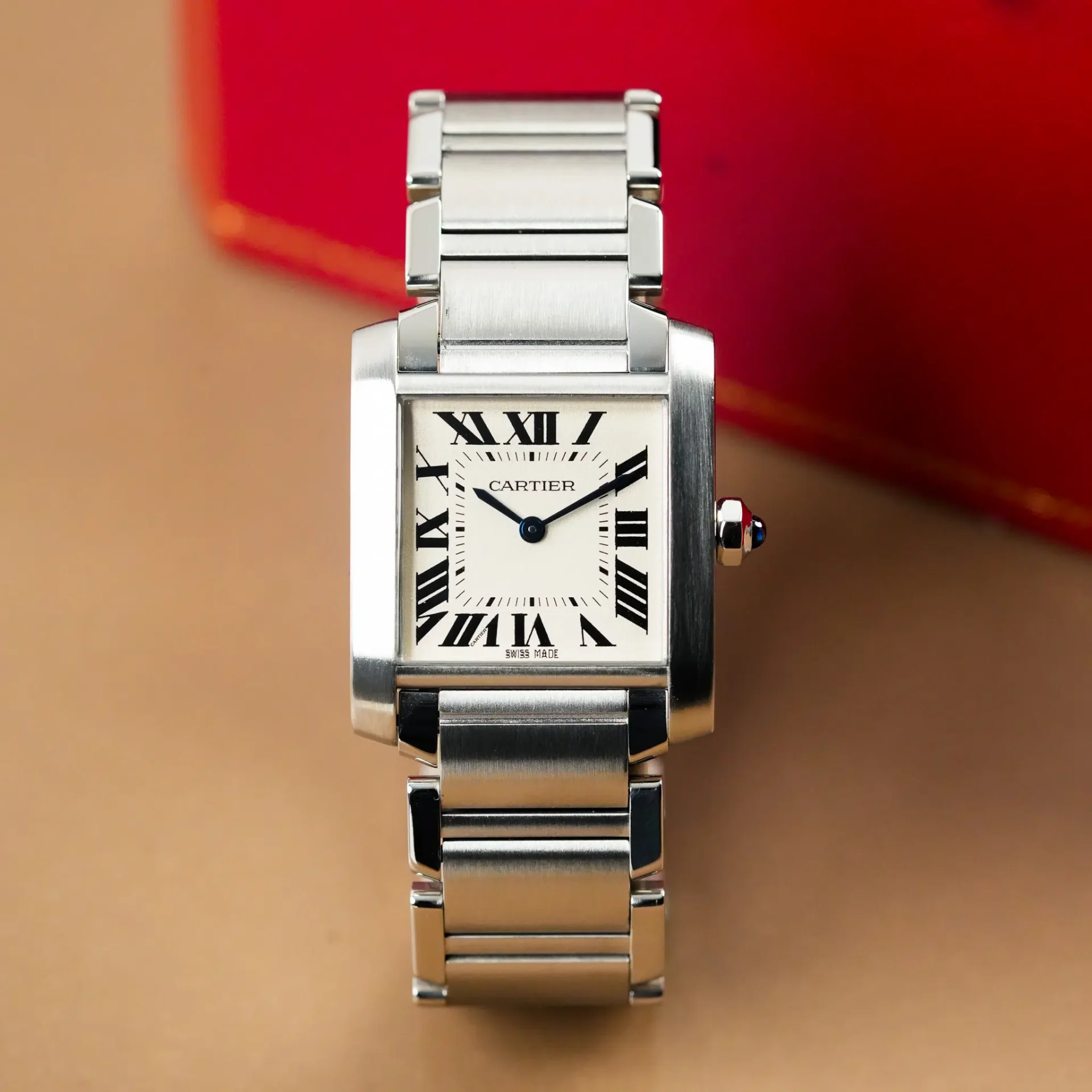 Cartier Tank Française Off-White Roman Numerals 2301 - Görsel 4