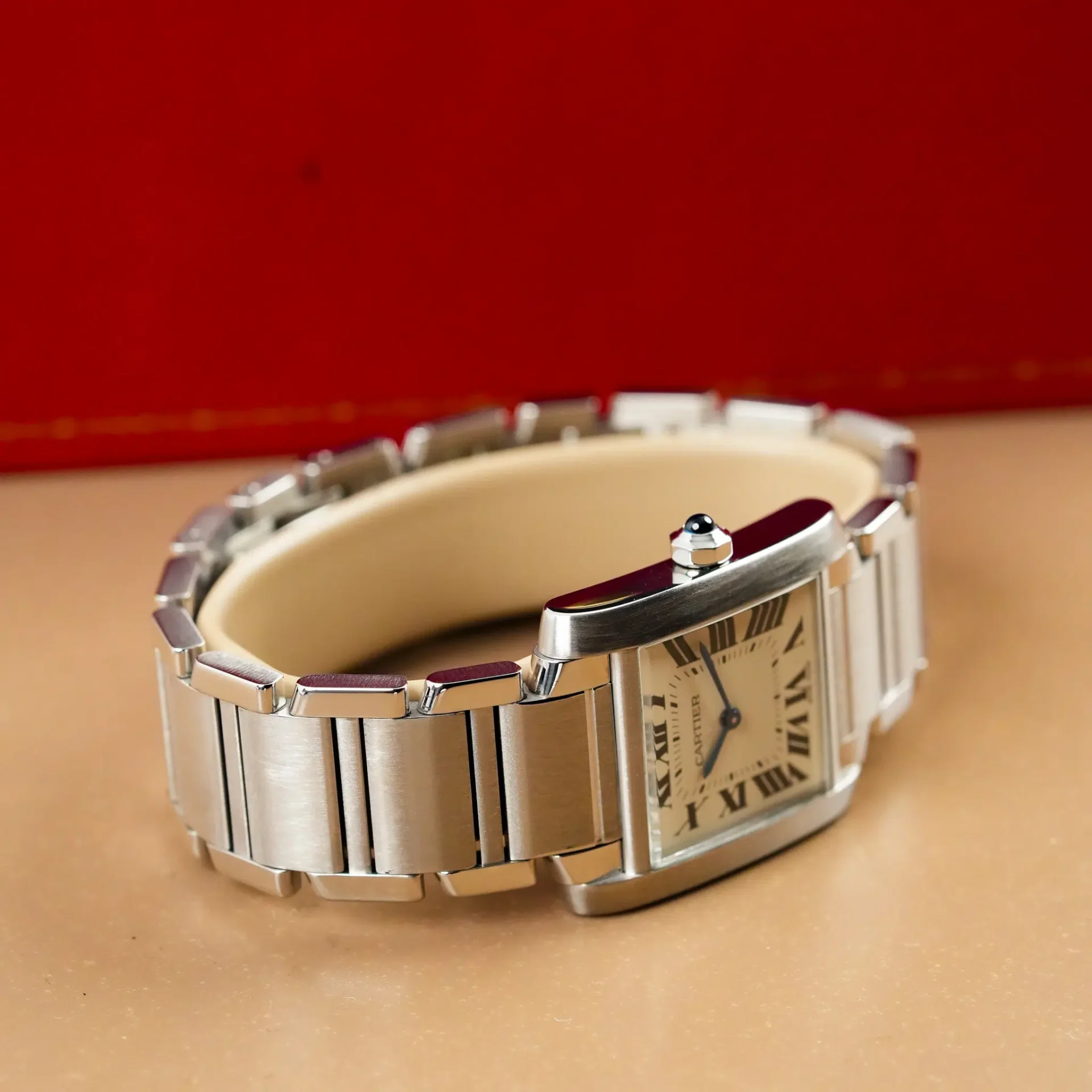 Cartier Tank Française Off-White Roman Numerals 2301 - Görsel 8