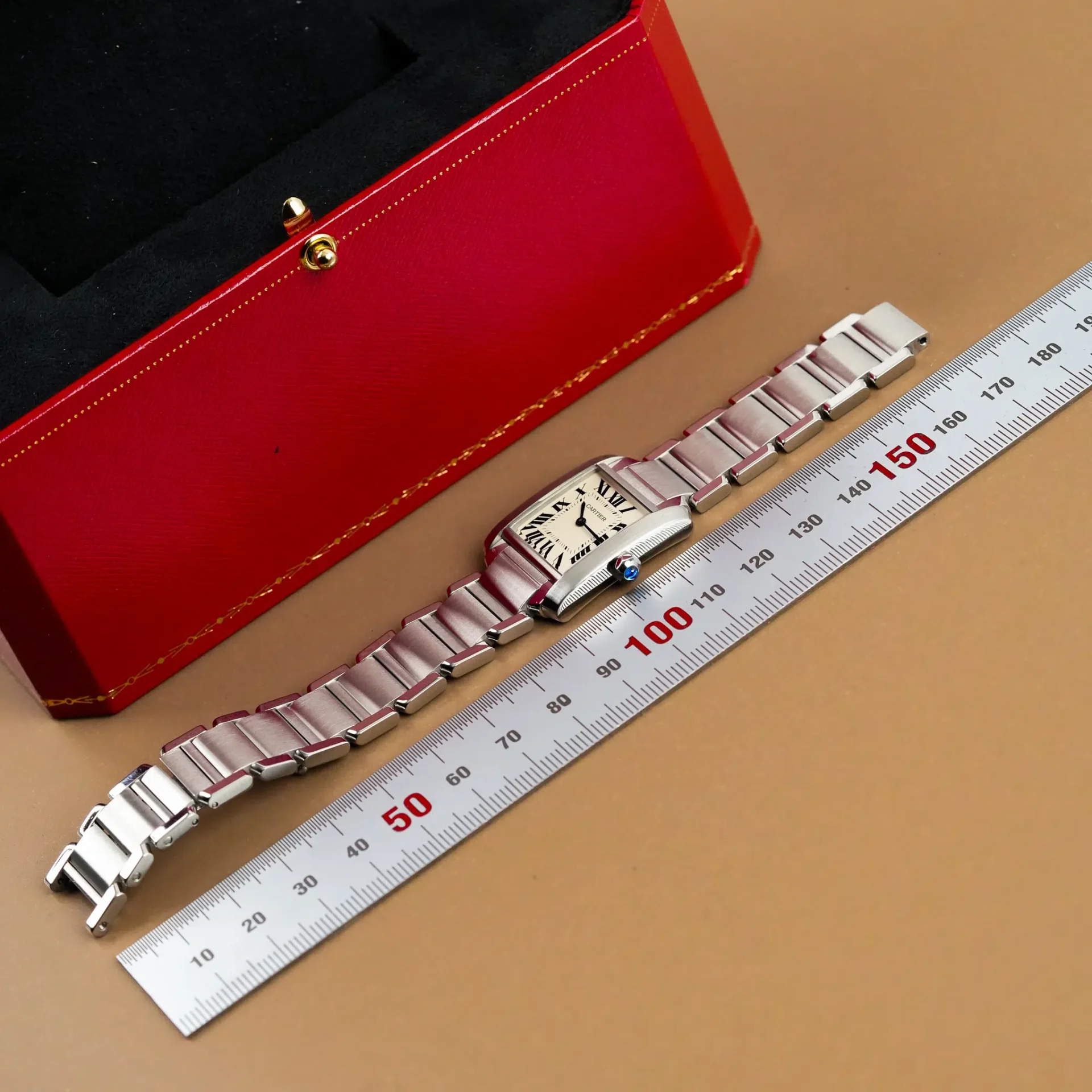Cartier Tank Française Off-White Roman Numerals 2301 - Görsel 12