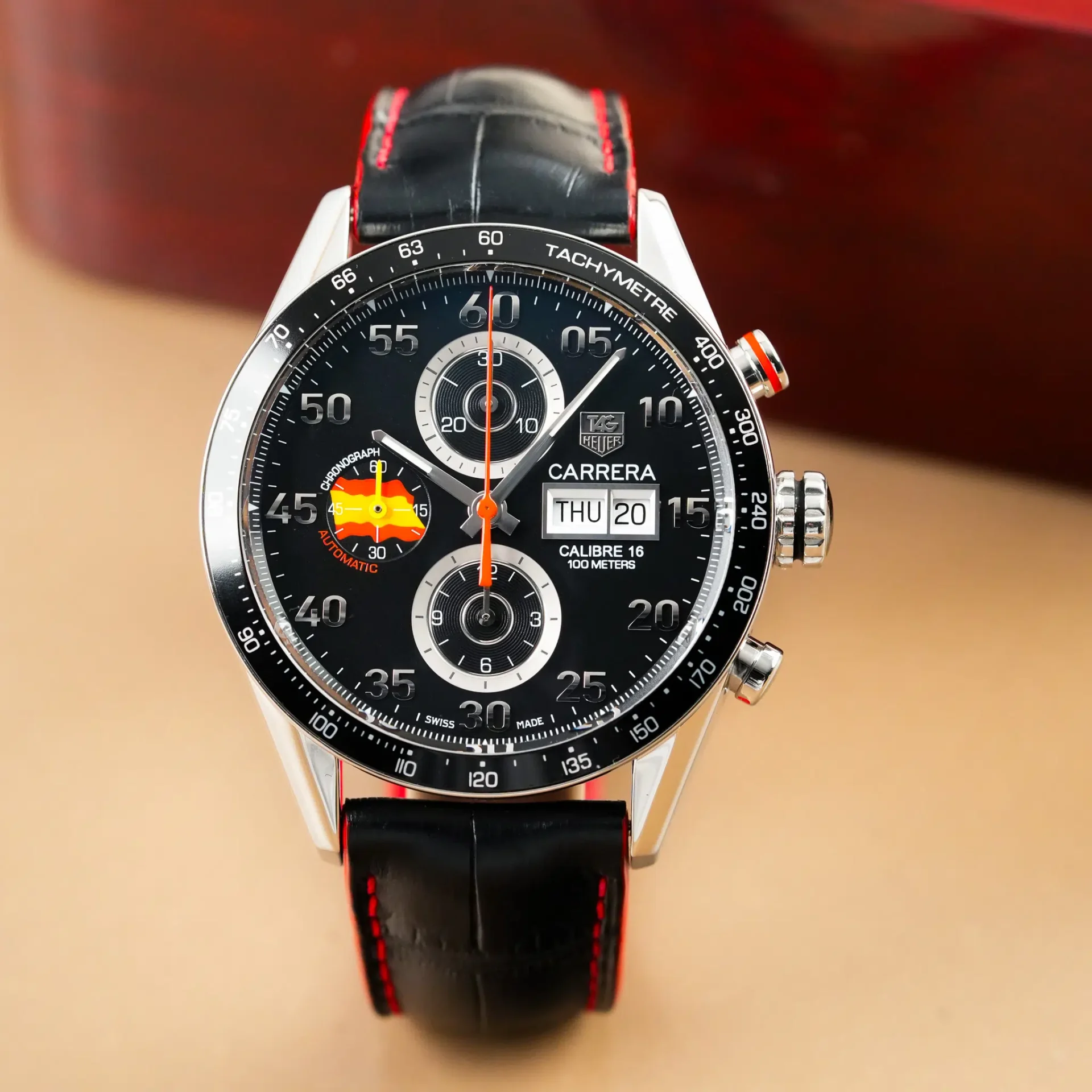 TAG Heuer Carrera Calibre 16 Day Date Spain Limited Edition CV2A1P.FC6301 - Görsel 3