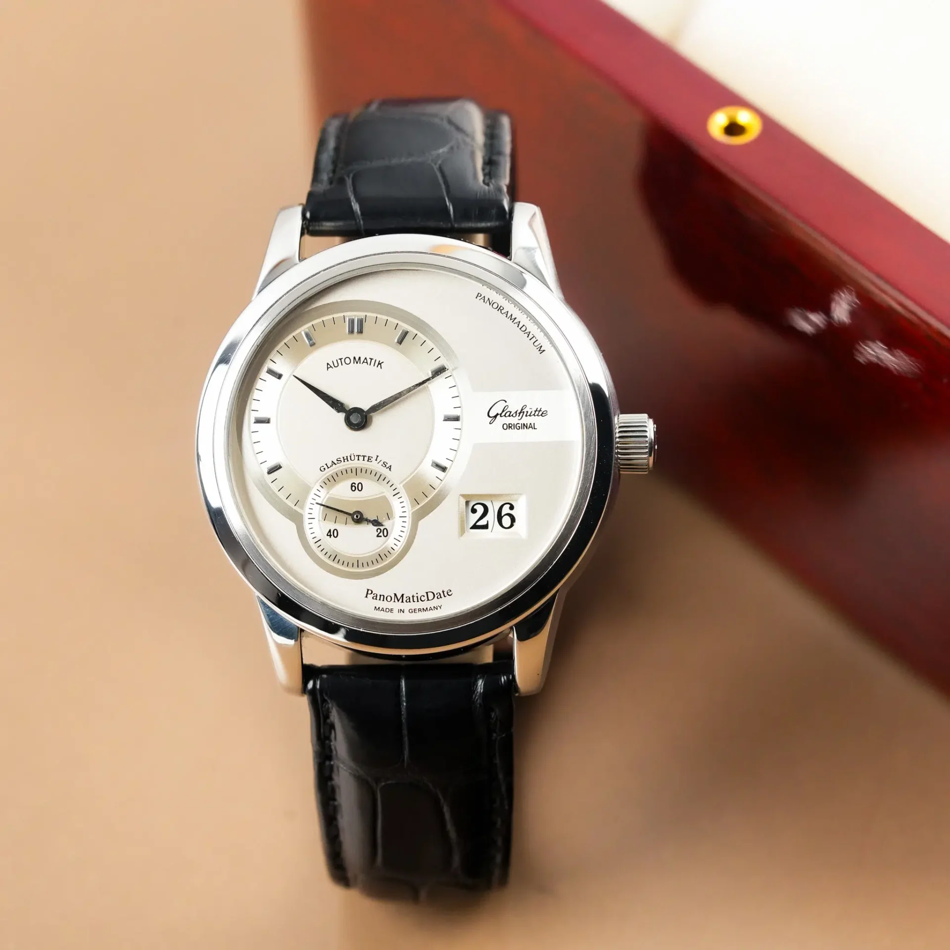 Glashütte Original PanoMaticDate Silver Dial 9001020204 - Görsel 3